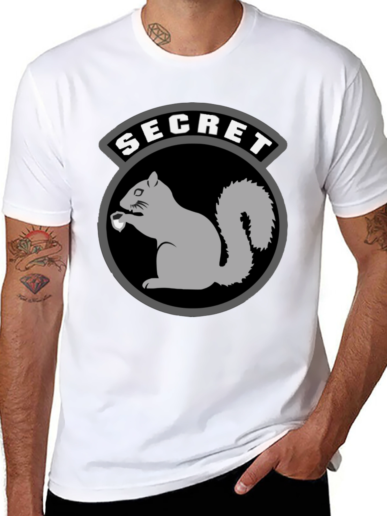 Secret Squirrel T-Shirt - Black Graphic Tee