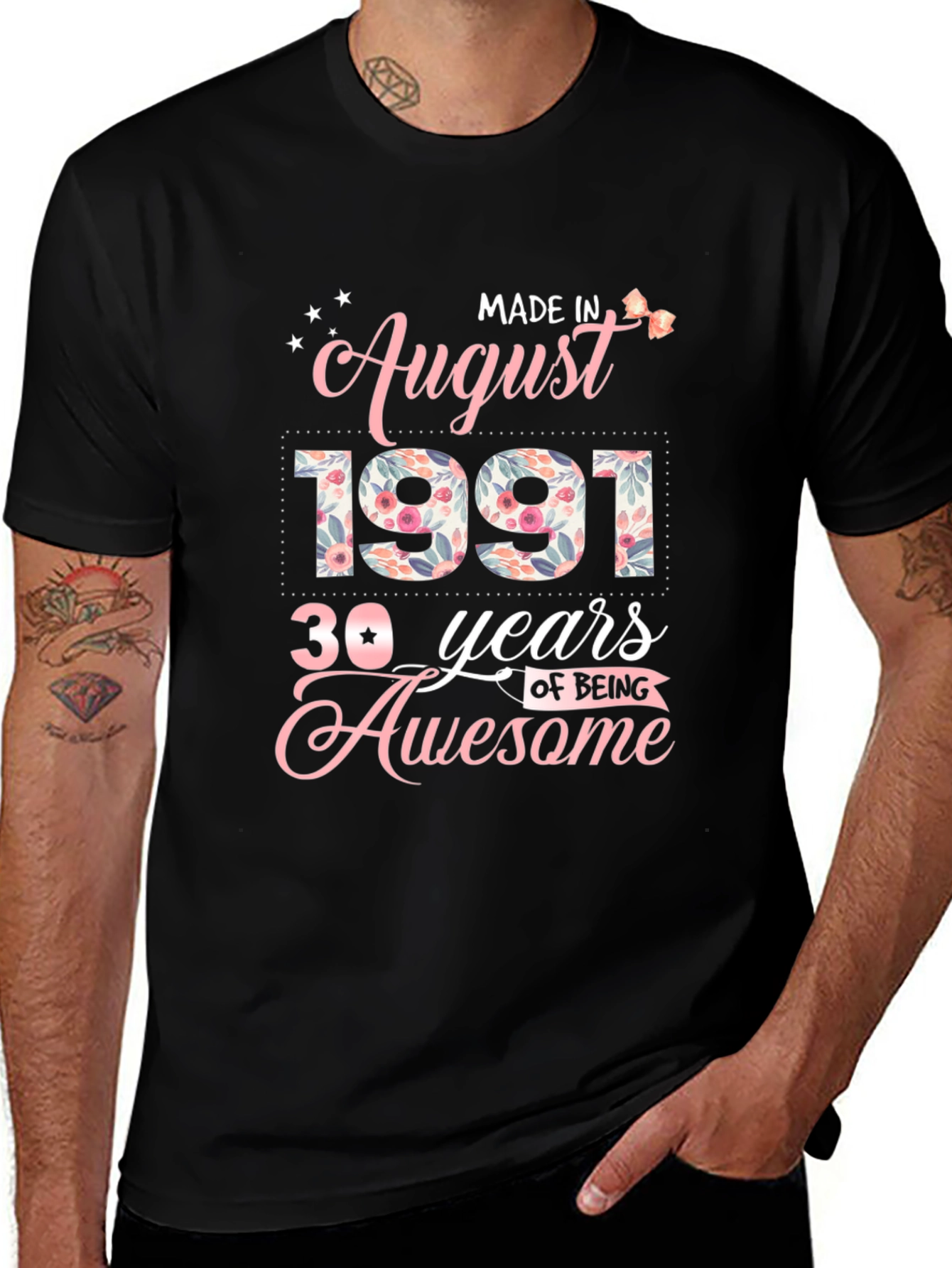 Made in August 1991 30th Birthday T-Shirt