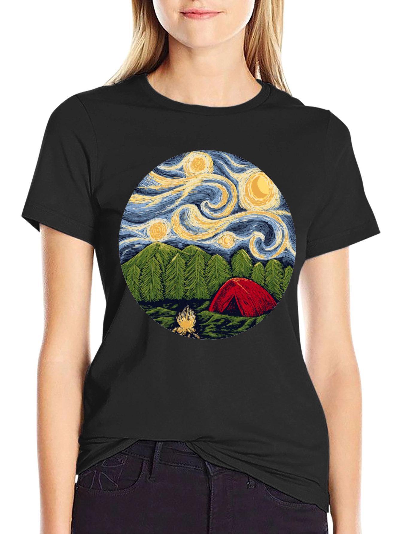 Starry Night Camping T-Shirt