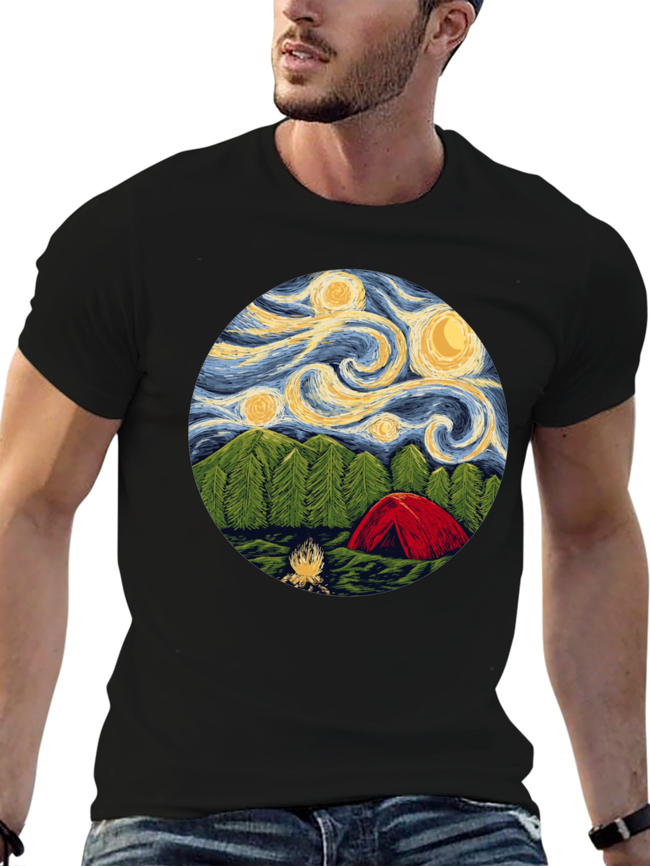 Starry Night Camping T-Shirt
