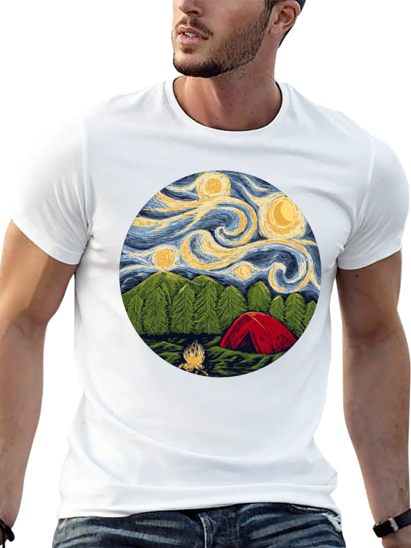 Starry Night Camping T-Shirt