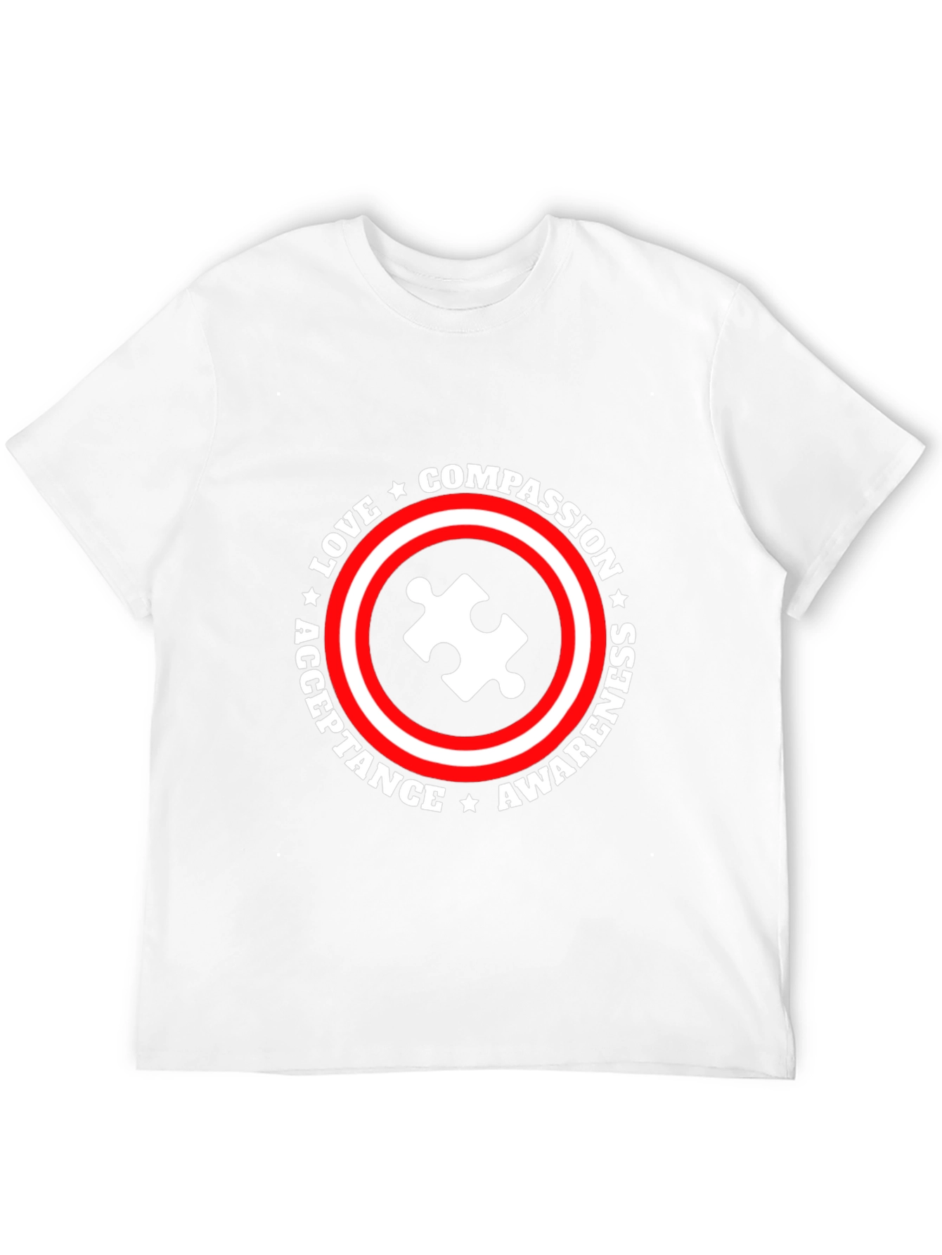 Autism Awareness T-Shirt Love Compassion Acceptance Tee