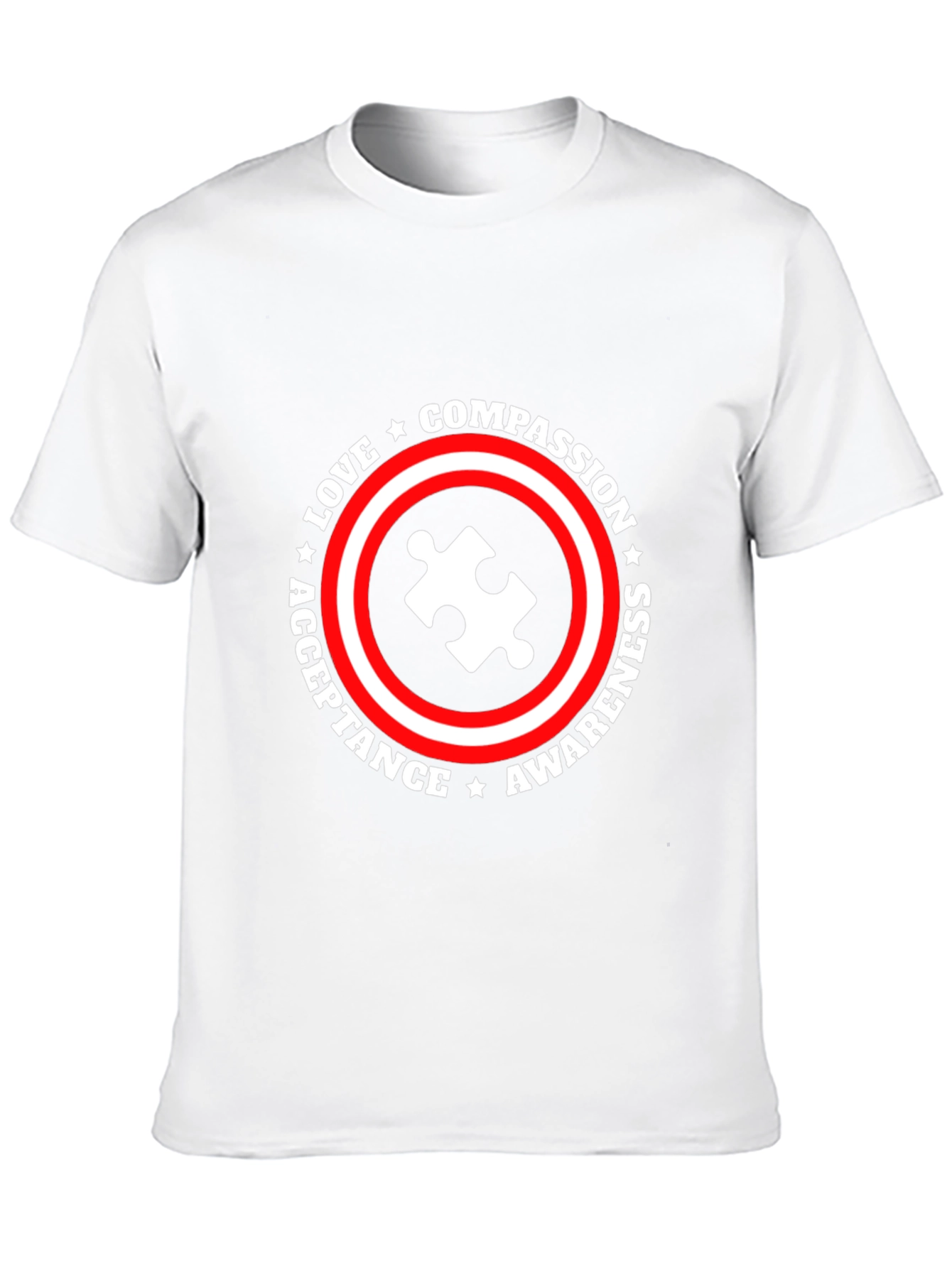 Autism Awareness T-Shirt Love Compassion Acceptance Tee