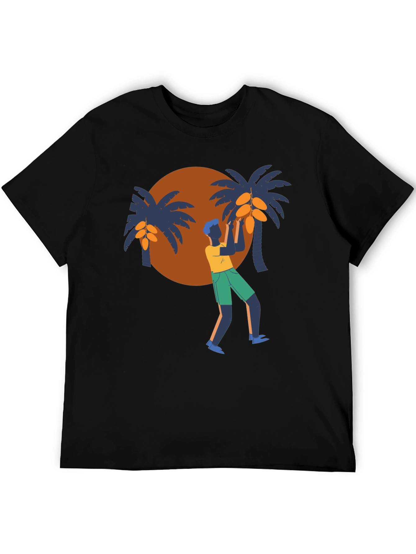 Tropical Harvest Black T-Shirt