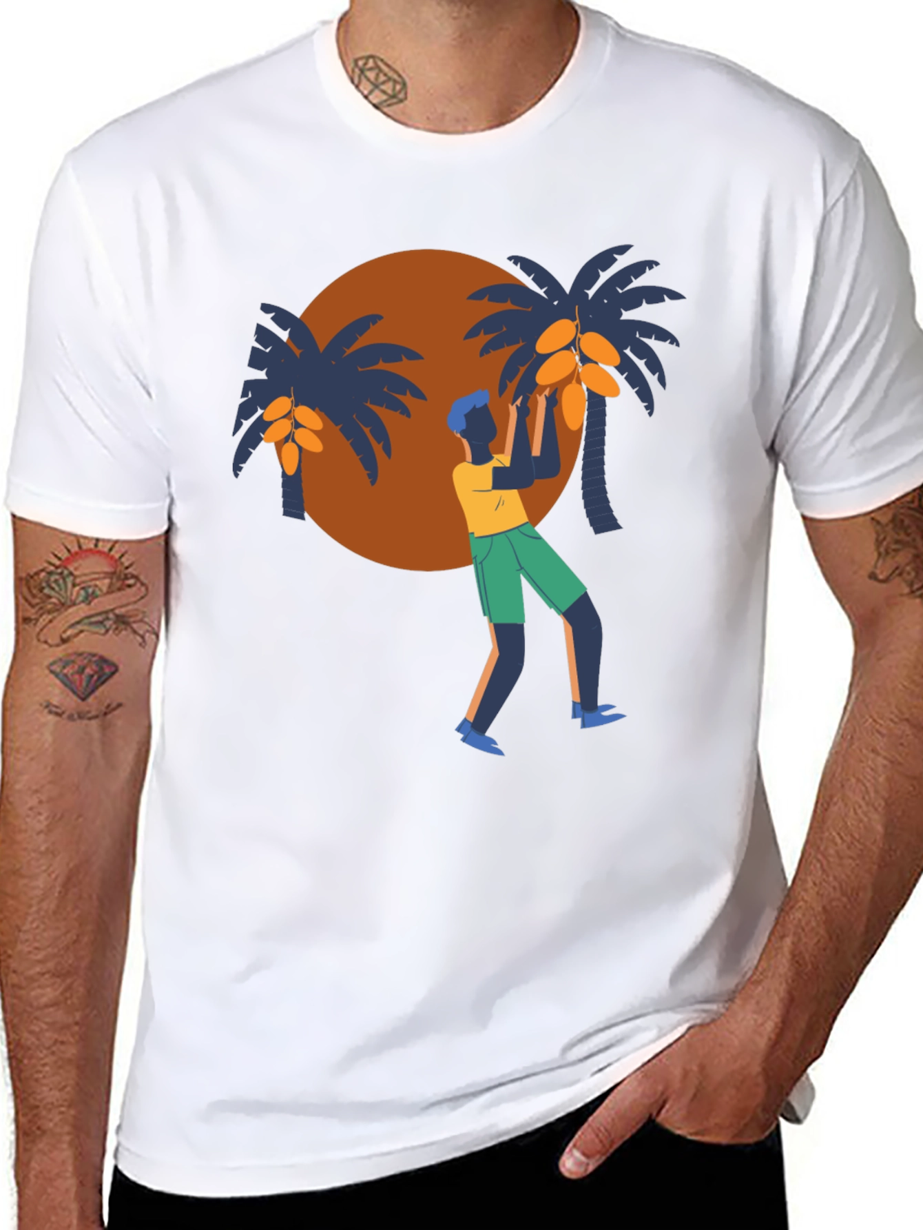 Tropical Harvest Black T-Shirt