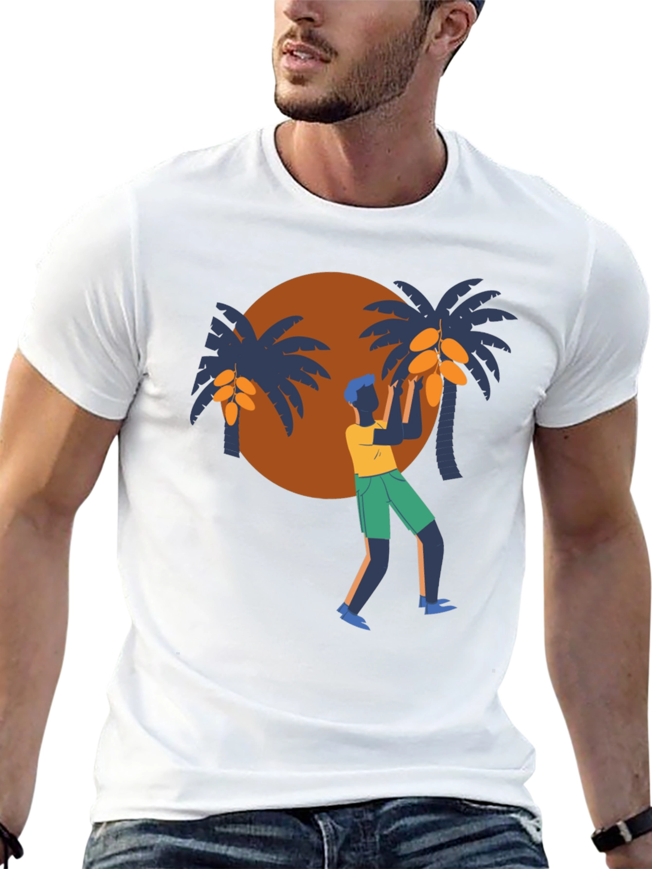 Tropical Harvest Black T-Shirt