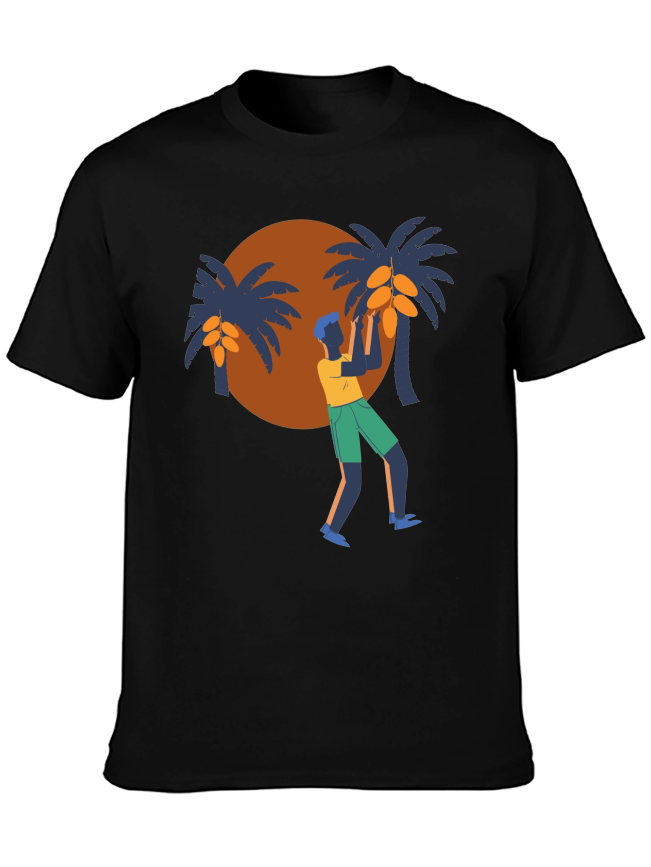 Tropical Harvest Black T-Shirt