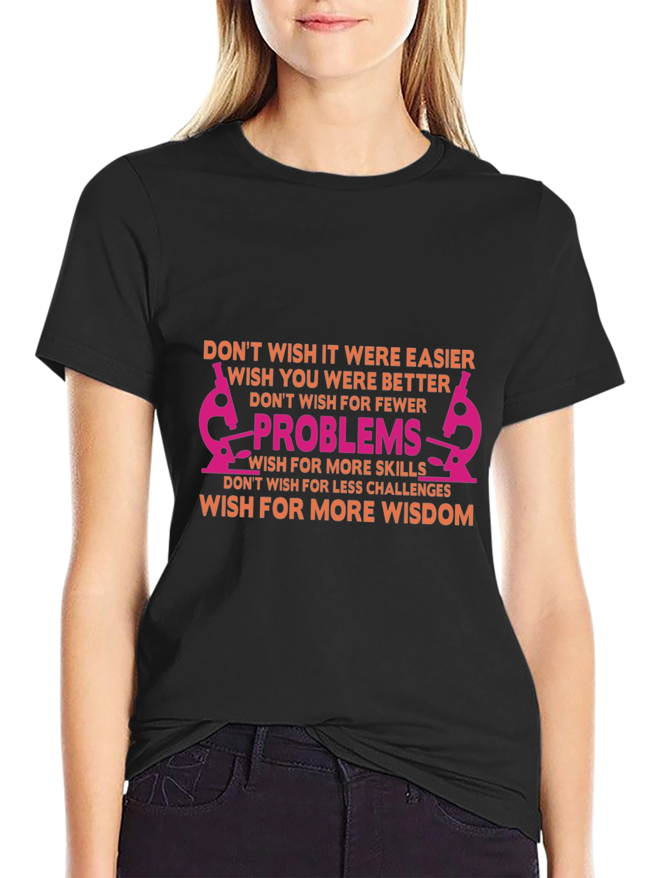 Inspirational Science T-Shirt - Solve Problems Gain Wisdom