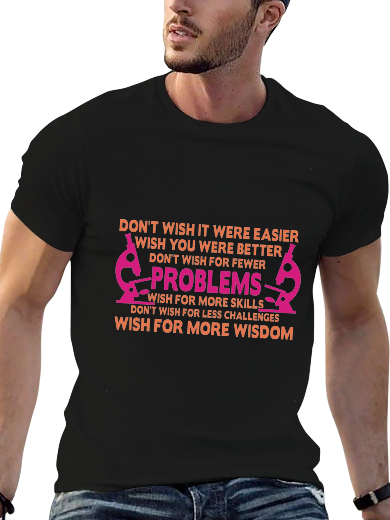 Inspirational Science T-Shirt - Solve Problems Gain Wisdom