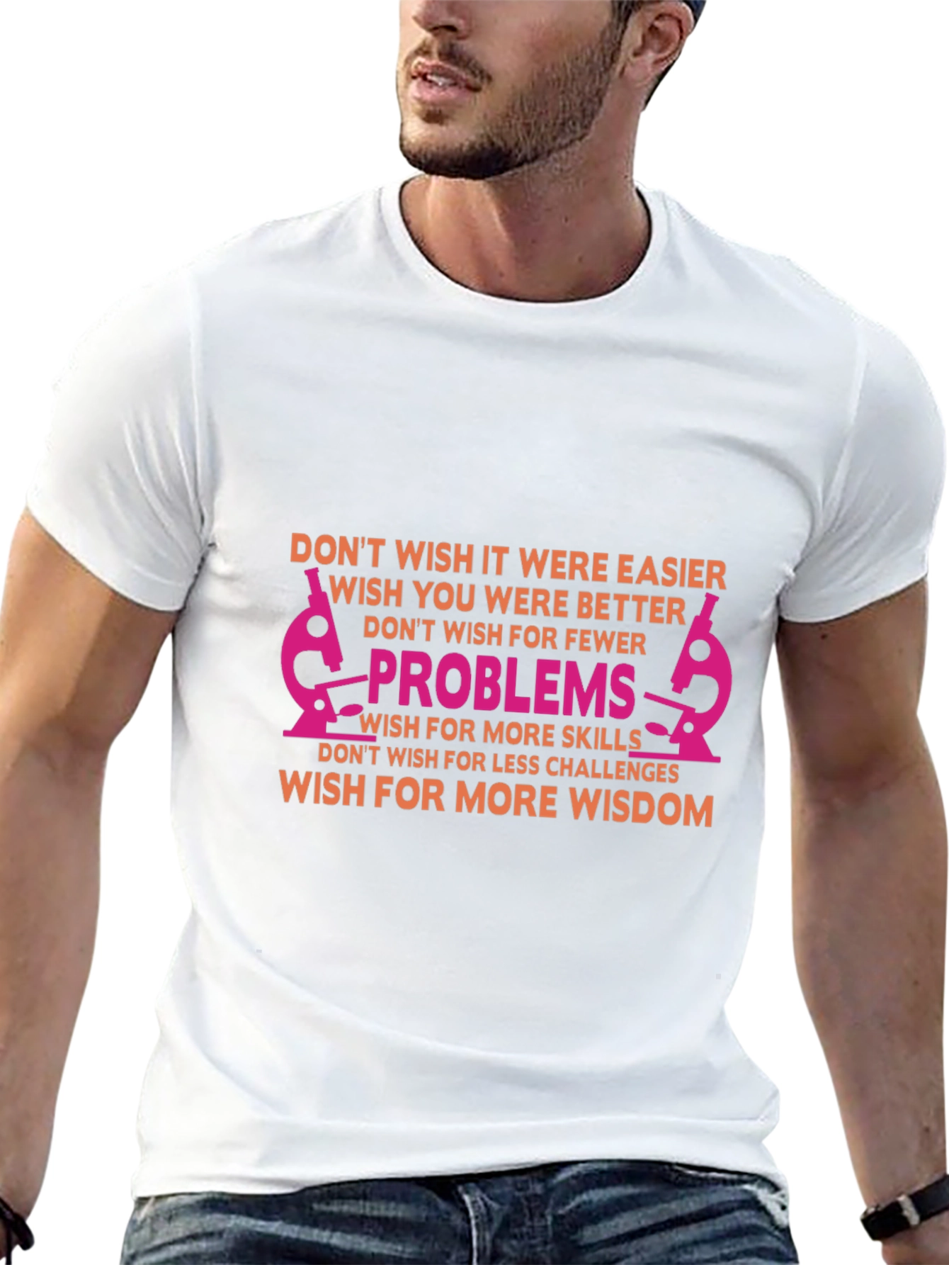 Inspirational Science T-Shirt - Solve Problems Gain Wisdom