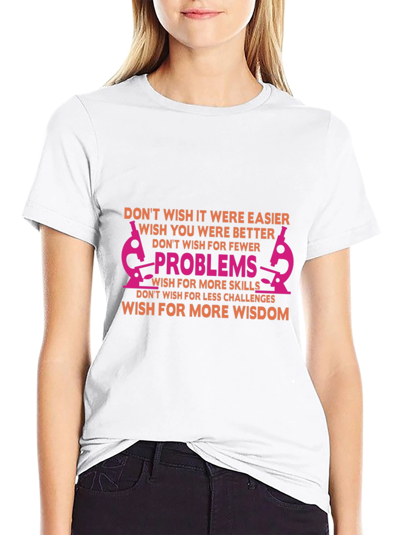 Inspirational Science T-Shirt - Solve Problems Gain Wisdom