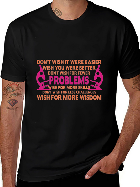 Inspirational Science T-Shirt - Solve Problems Gain Wisdom