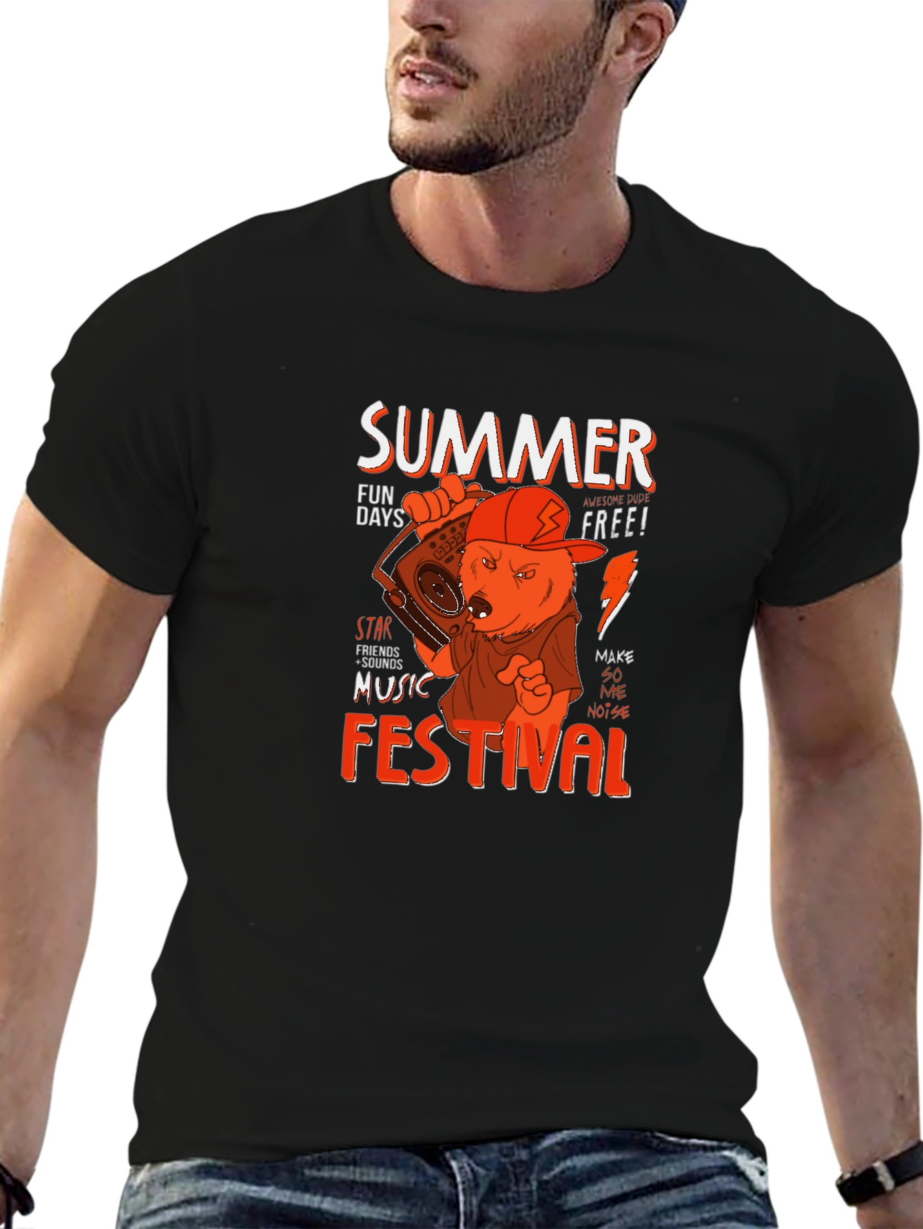 Summer Music Festival Graphic T-Shirt