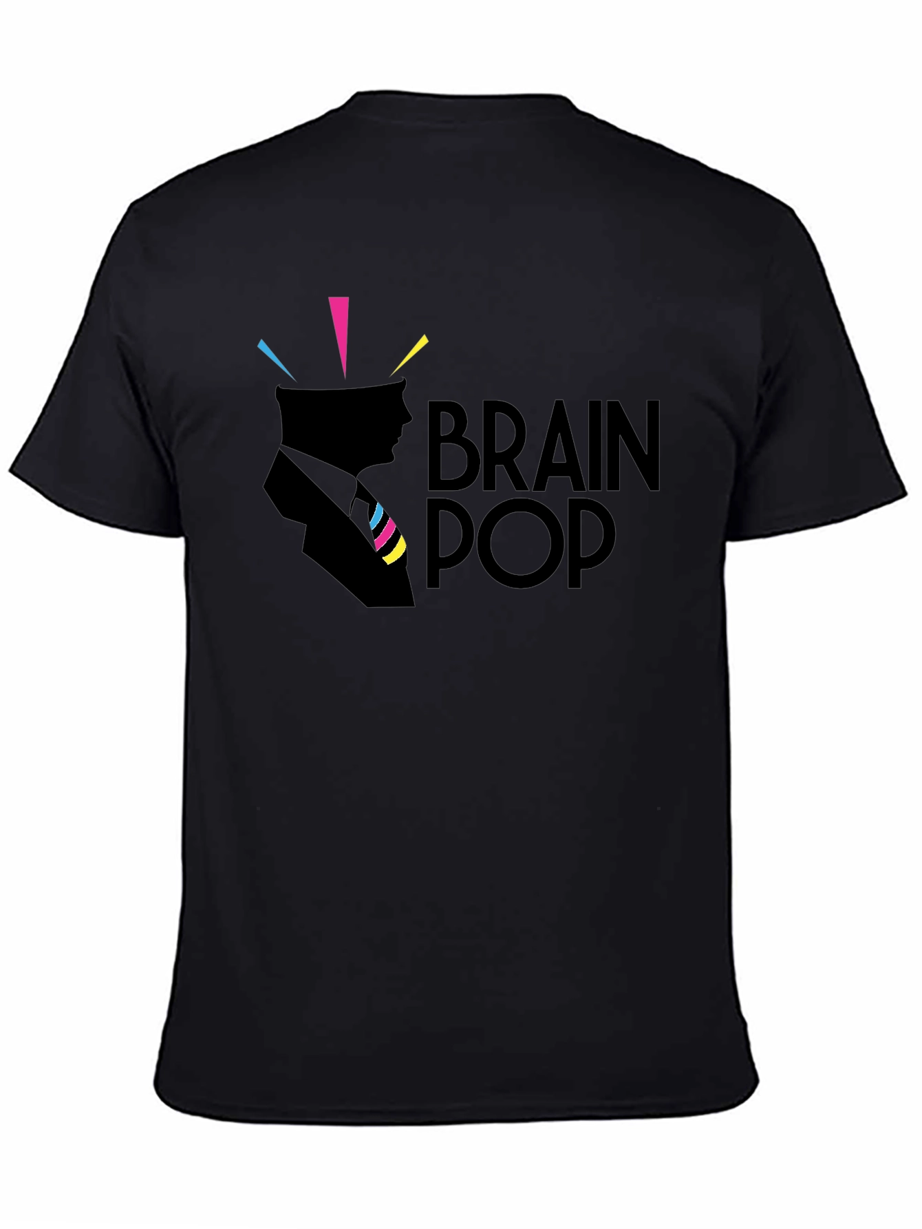 Brain Pop Graphic Tee - Black Cotton T-Shirt
