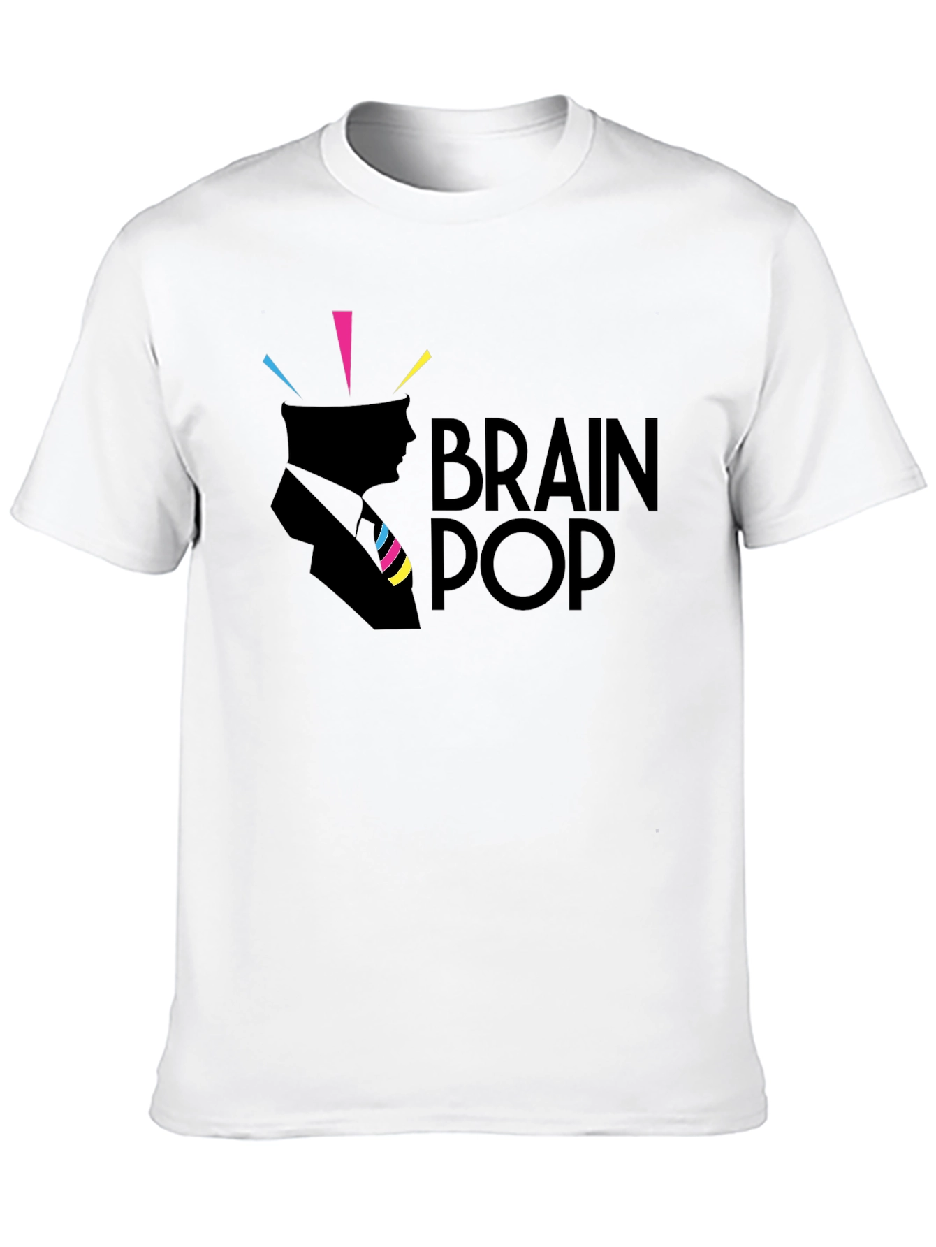 Brain Pop Graphic Tee - Black Cotton T-Shirt
