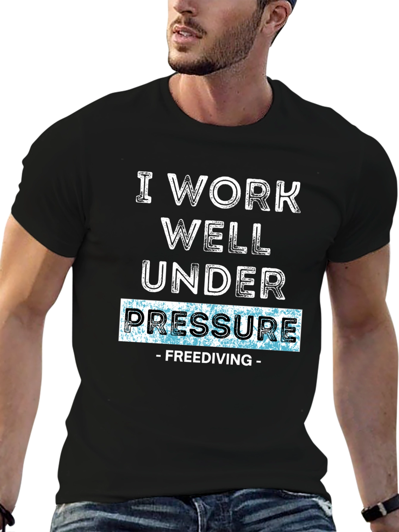 I Work Well Under Pressure - Freediving T-Shirt