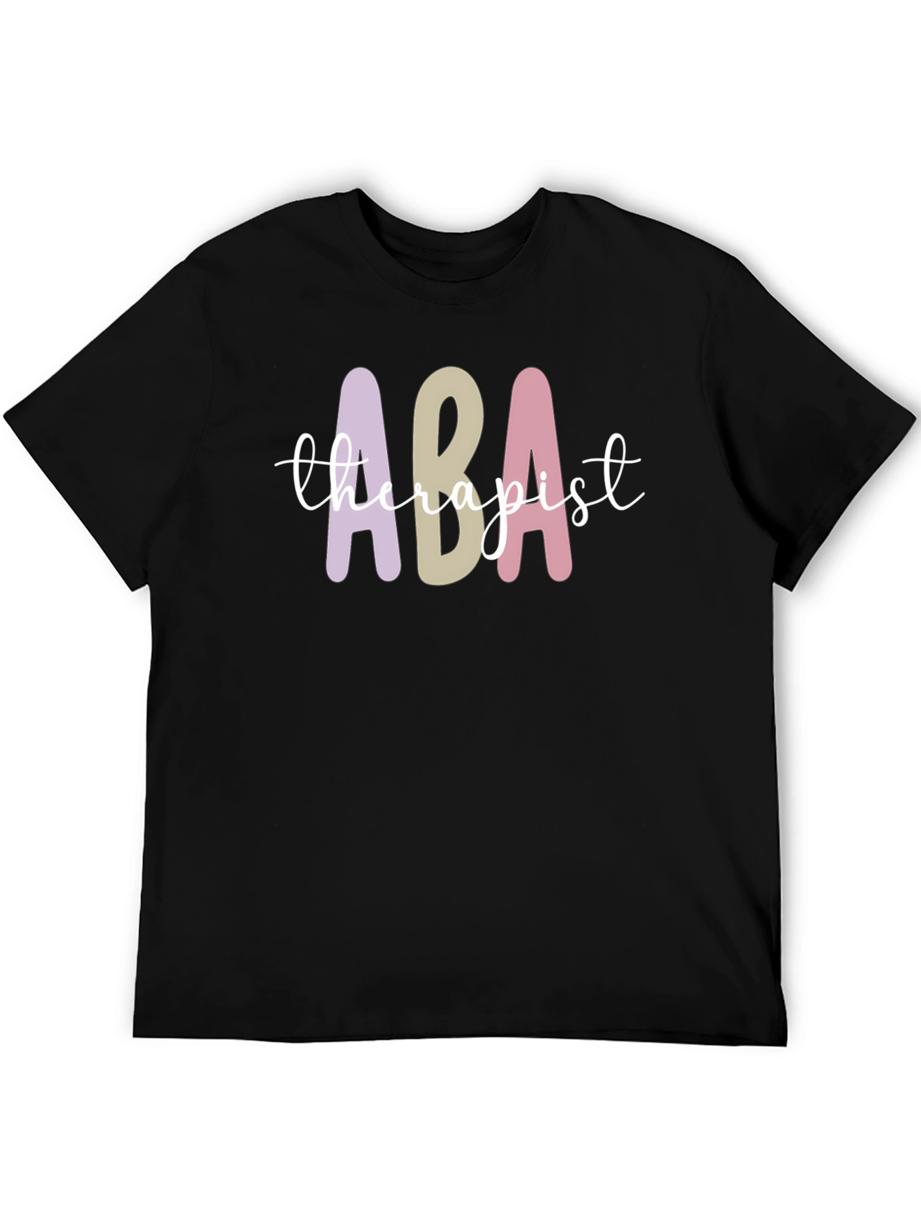 ABA Therapist Graphic T-Shirt - Black Cotton Tee
