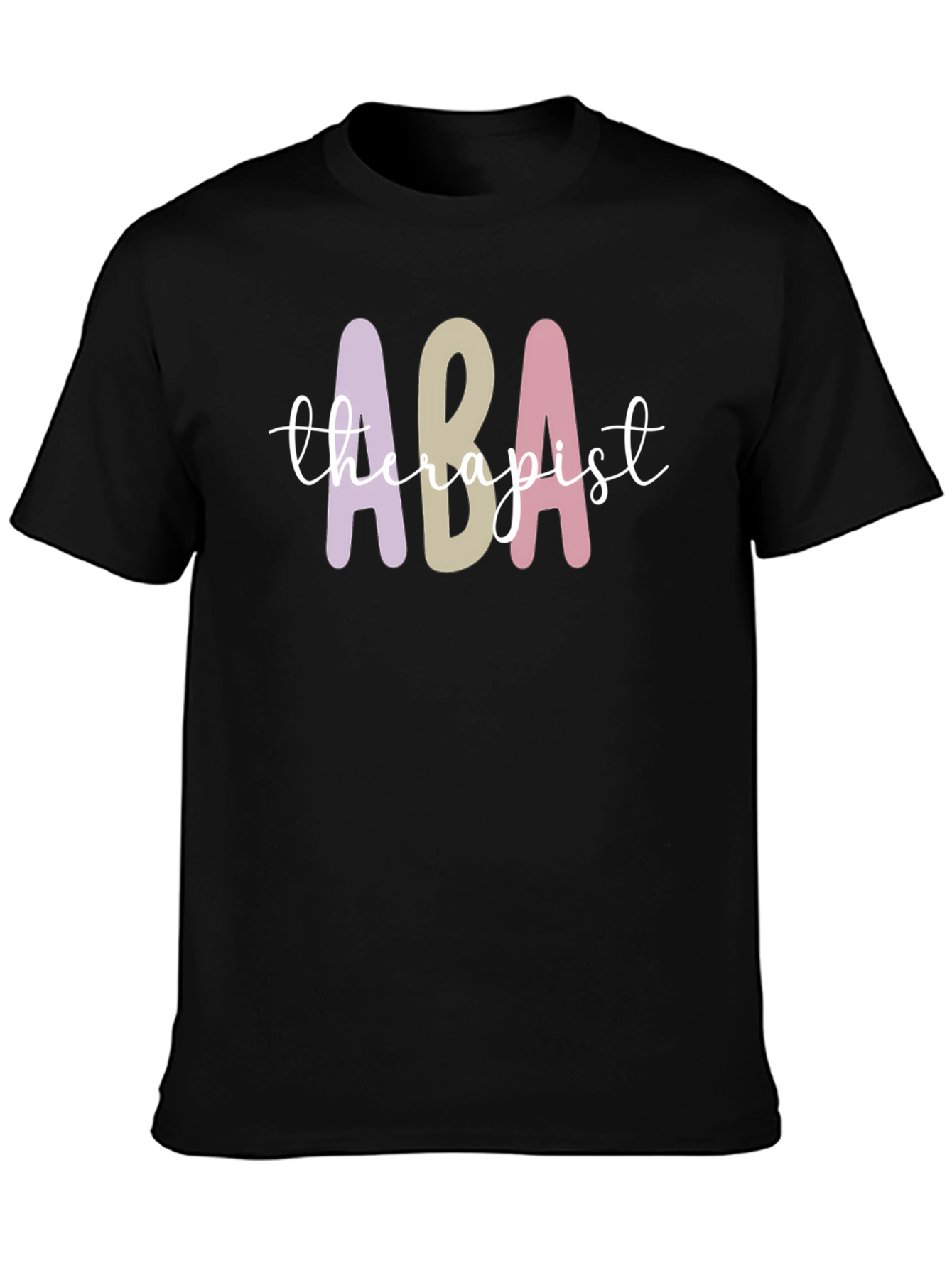 ABA Therapist Graphic T-Shirt - Black Cotton Tee