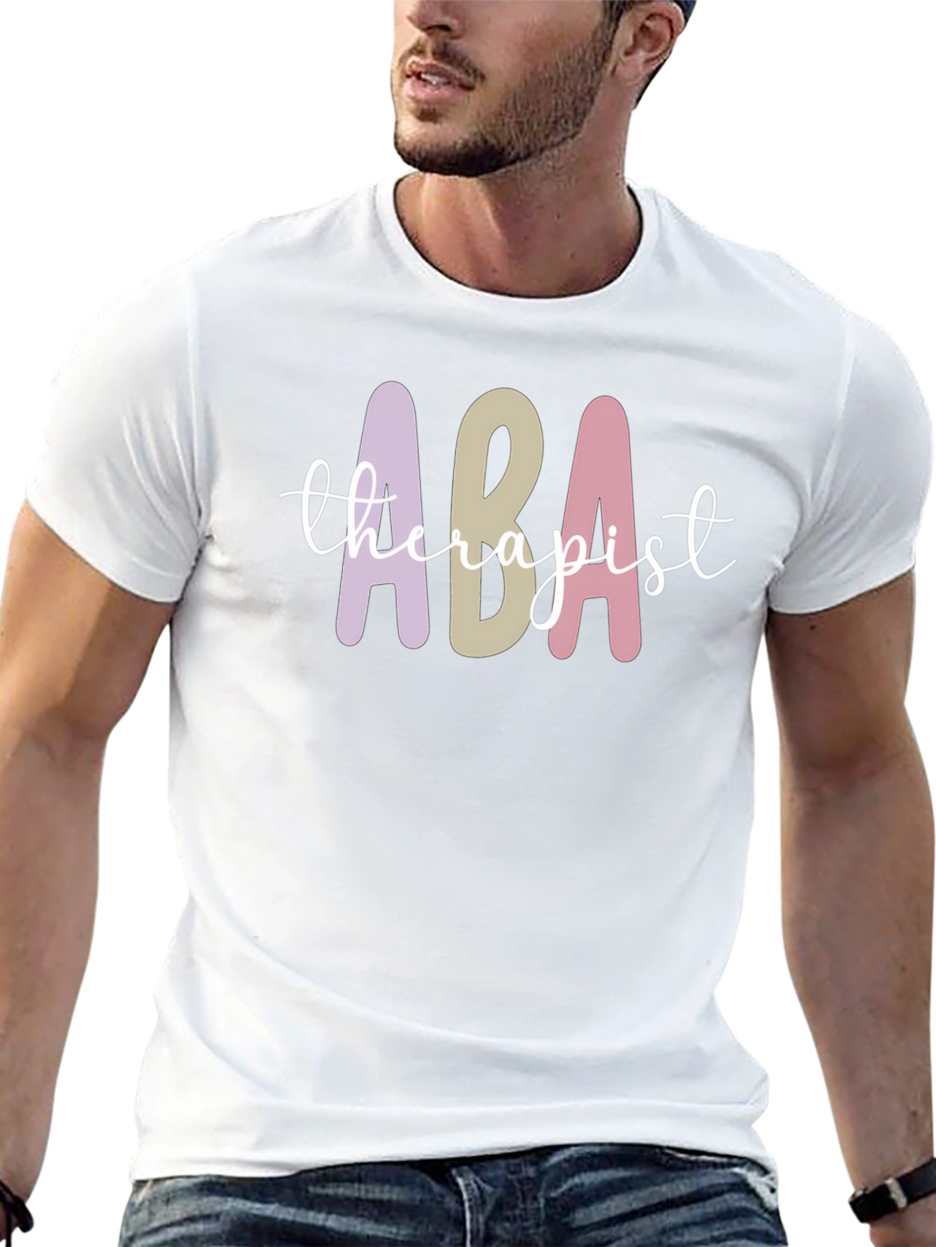 ABA Therapist Graphic T-Shirt - Black Cotton Tee