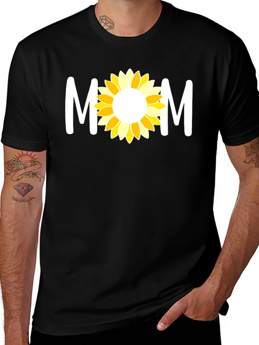 Mom Sunflower Graphic Tee - Cute Mothers Day Gift
