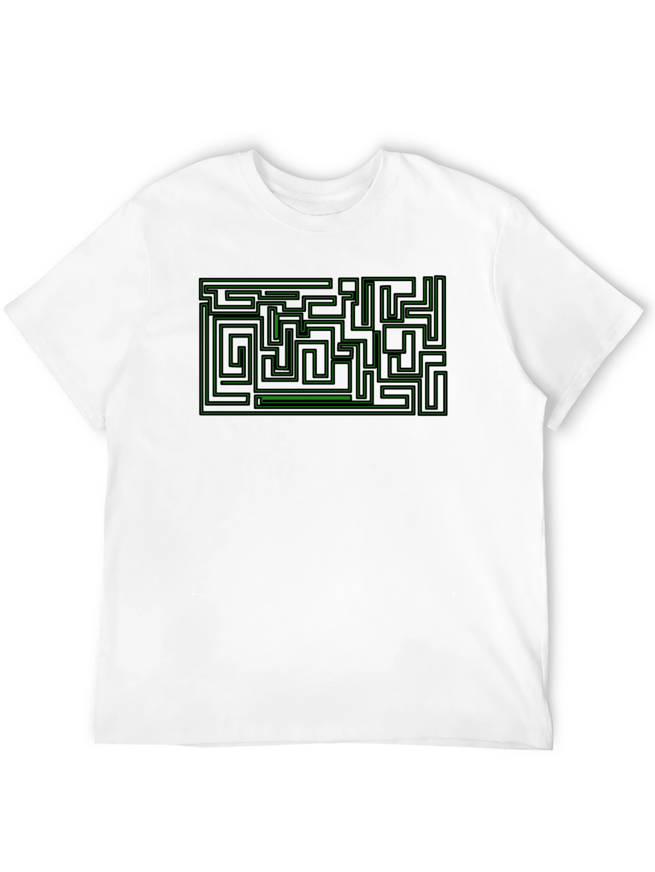 Maze Graphic Tee - Puzzle Solver Shirt