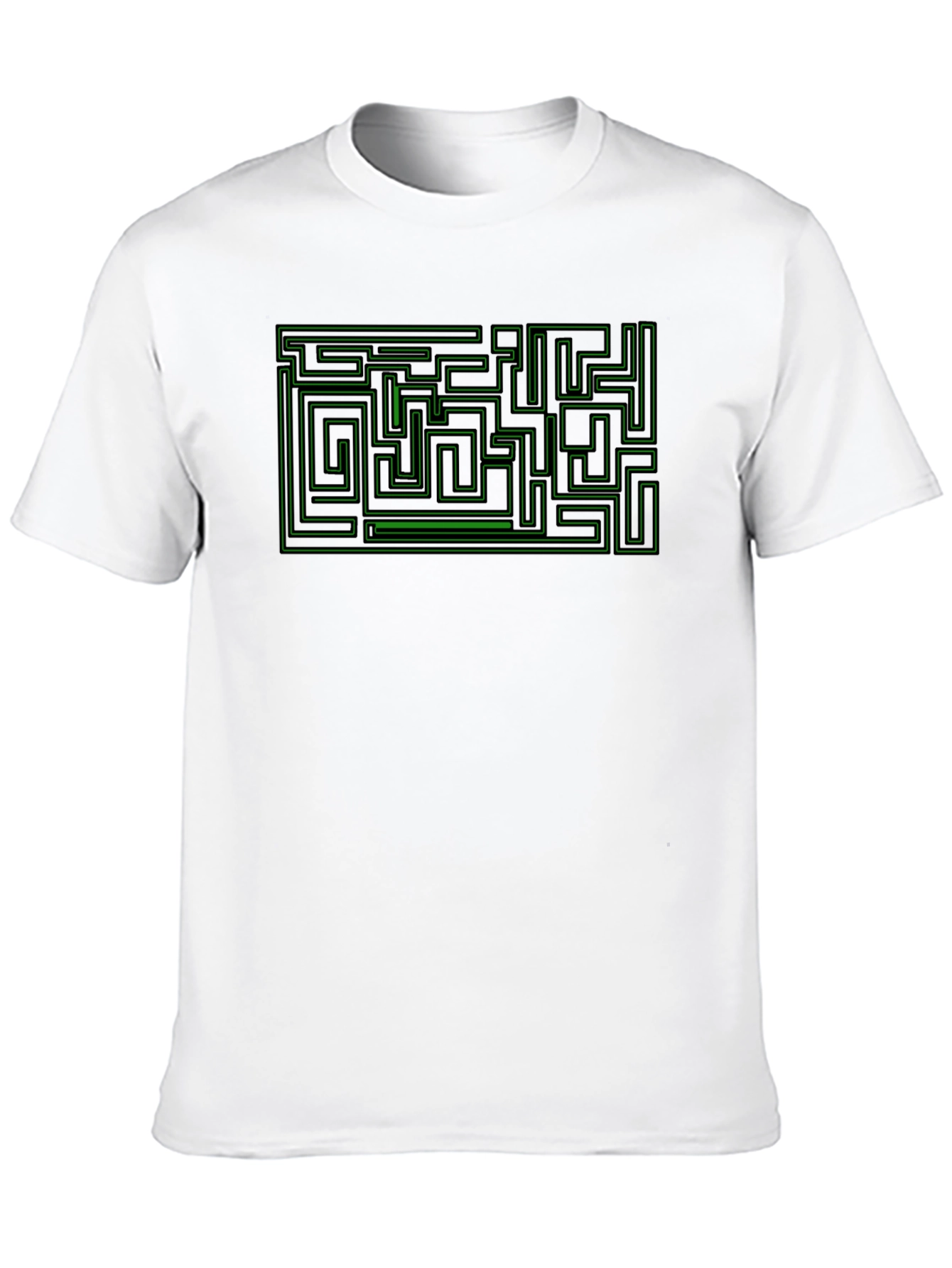 Maze Graphic Tee - Puzzle Solver Shirt