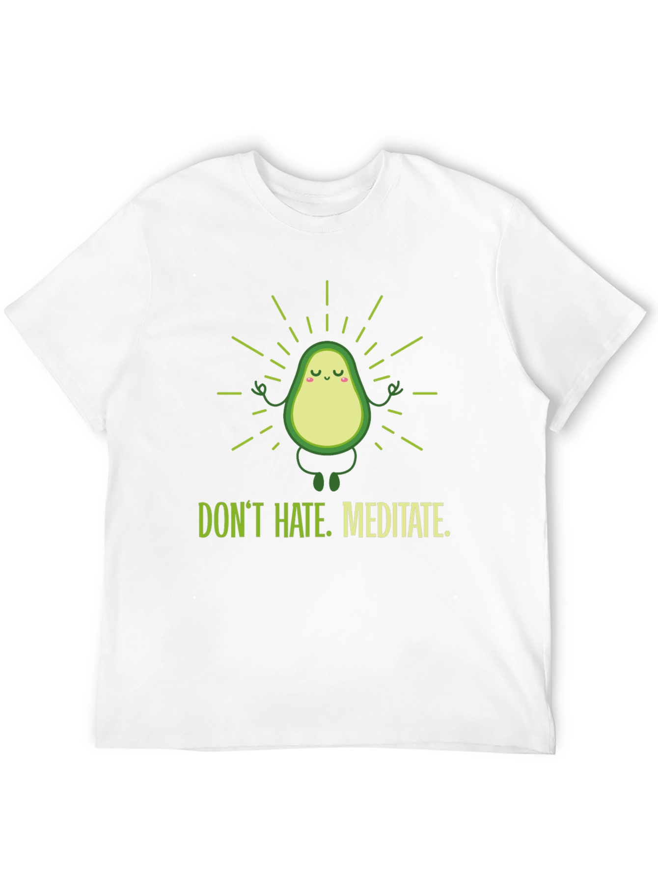Meditating Avocado Graphic T-Shirt
