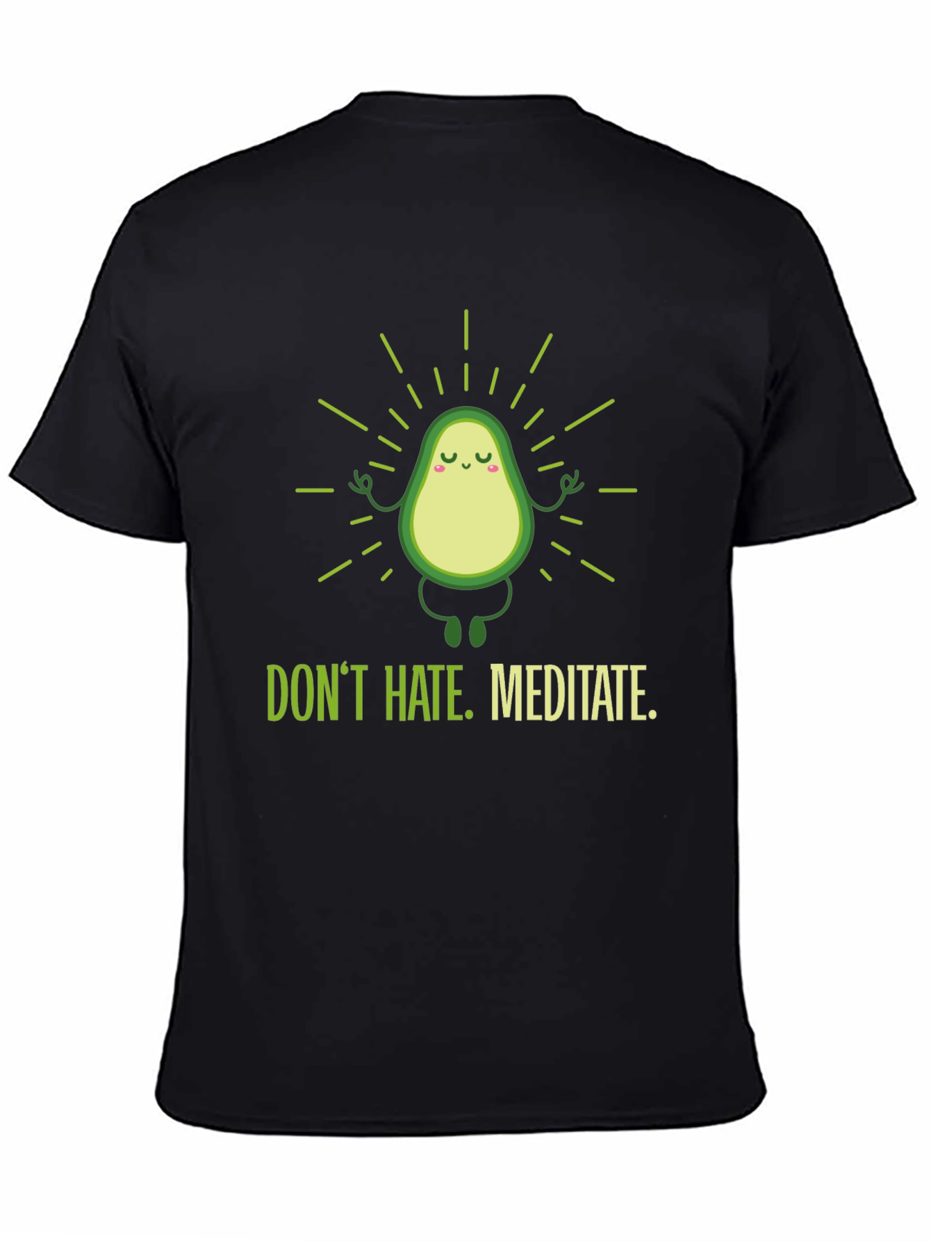 Meditating Avocado Graphic T-Shirt