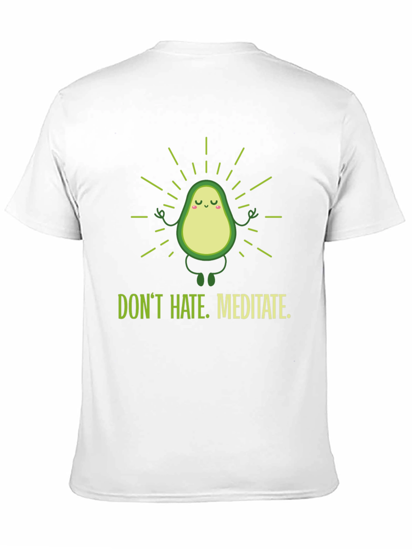 Meditating Avocado Graphic T-Shirt