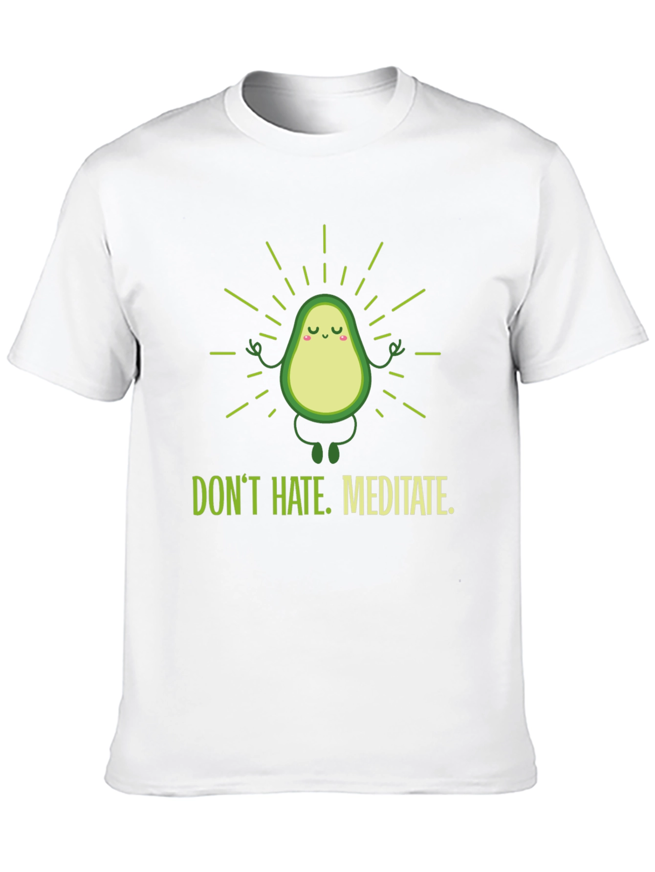 Meditating Avocado Graphic T-Shirt