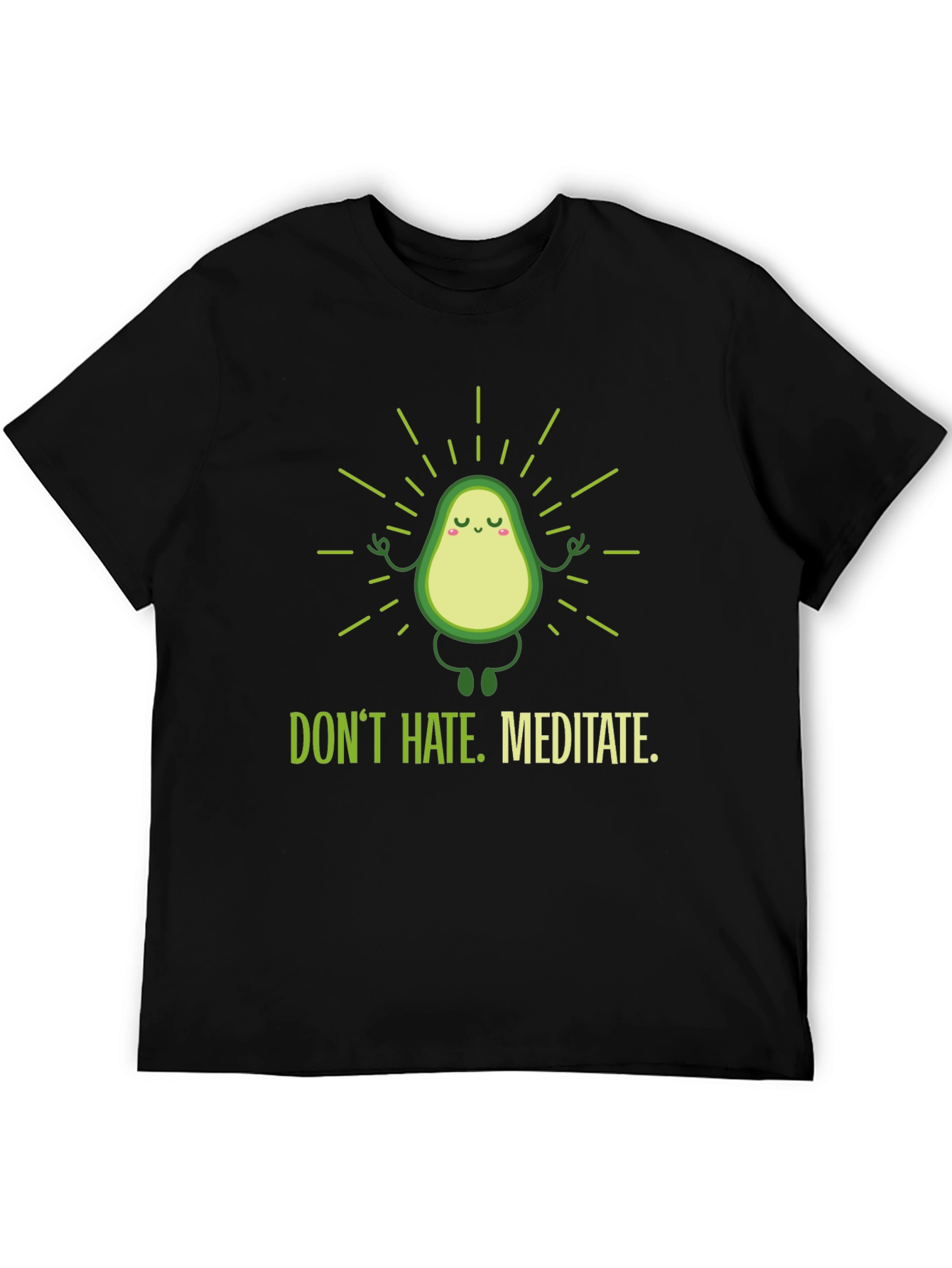Meditating Avocado Graphic T-Shirt
