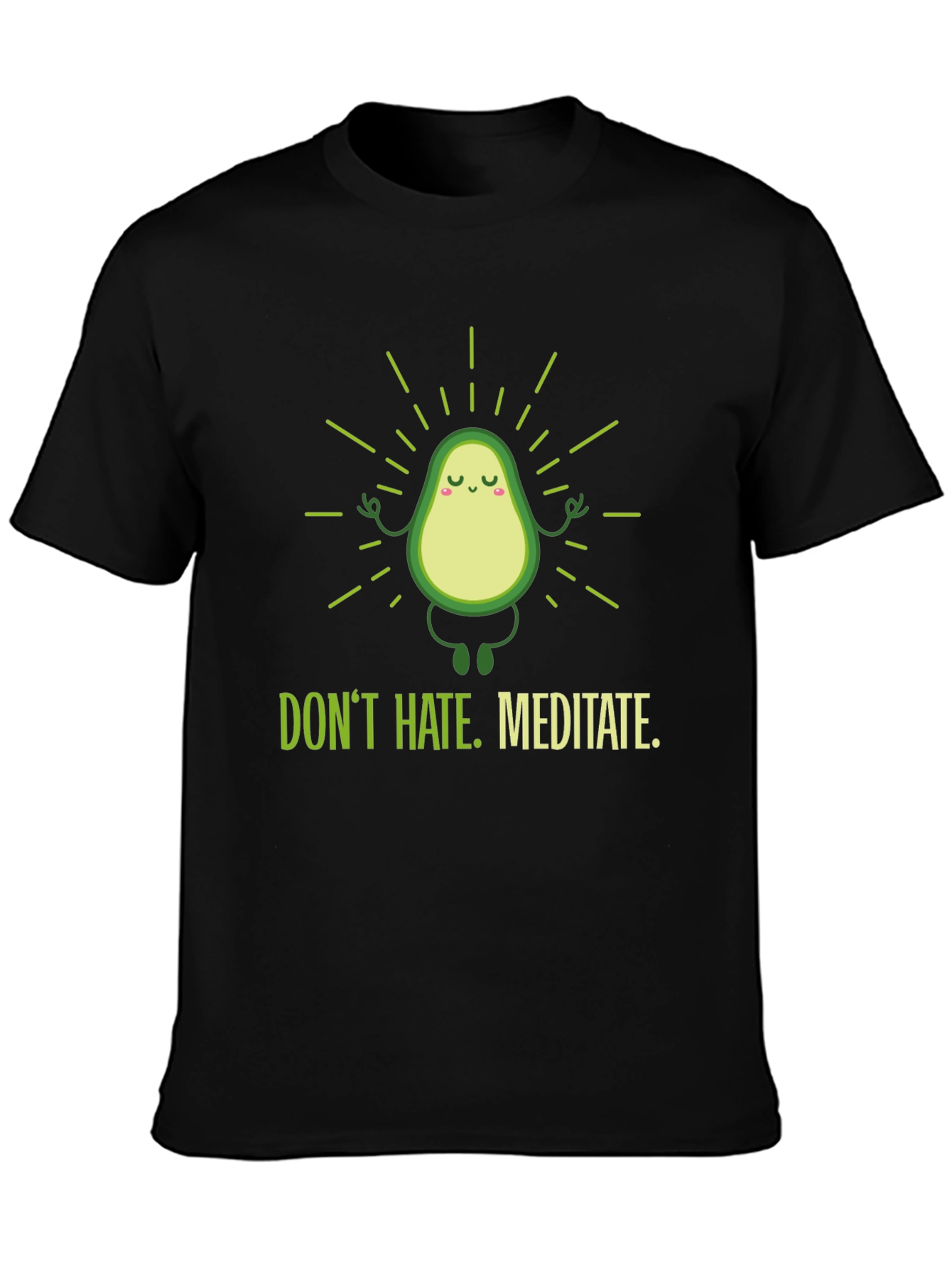 Meditating Avocado Graphic T-Shirt