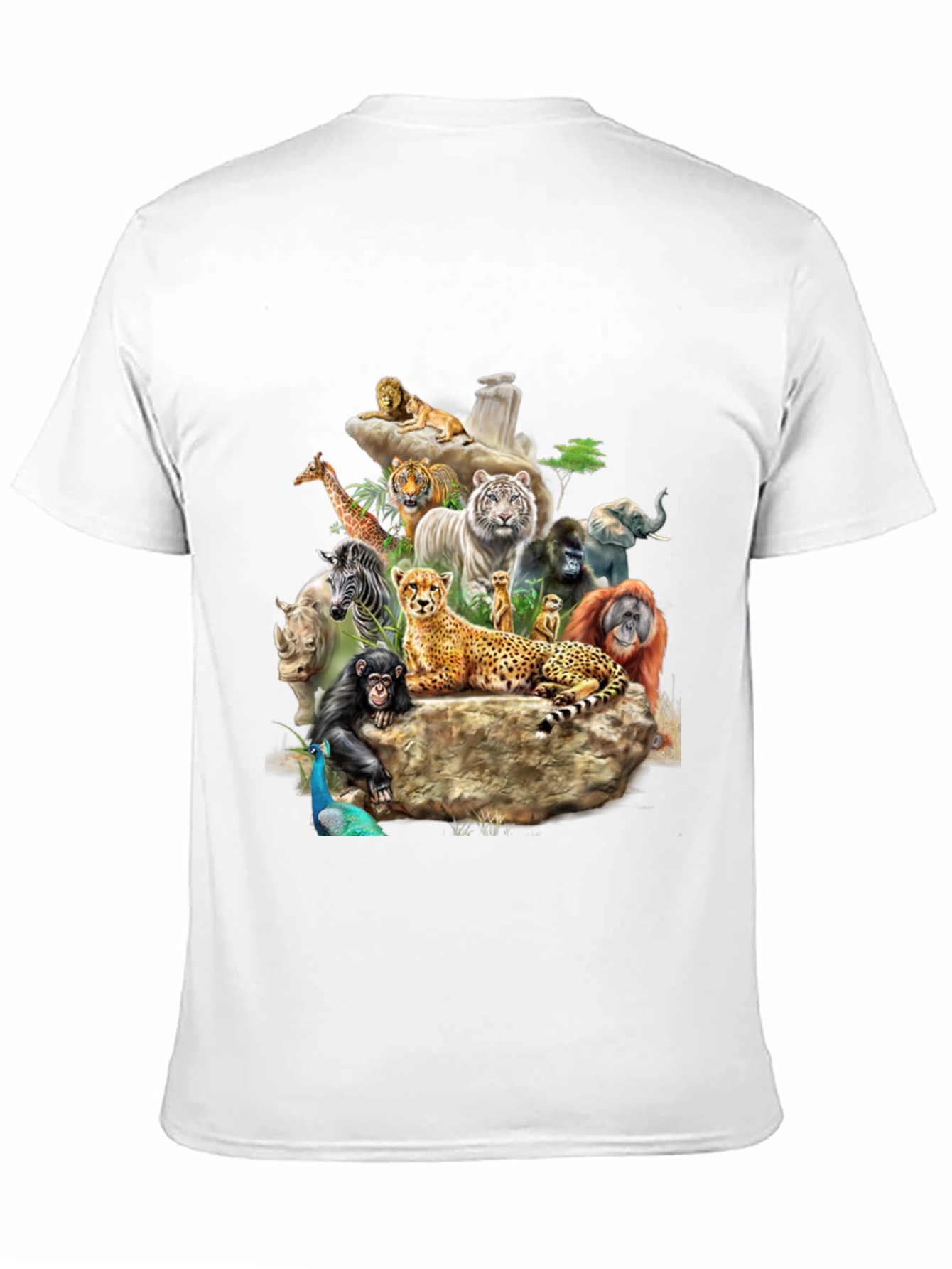 Wildlife Animals Graphic Print T-Shirt