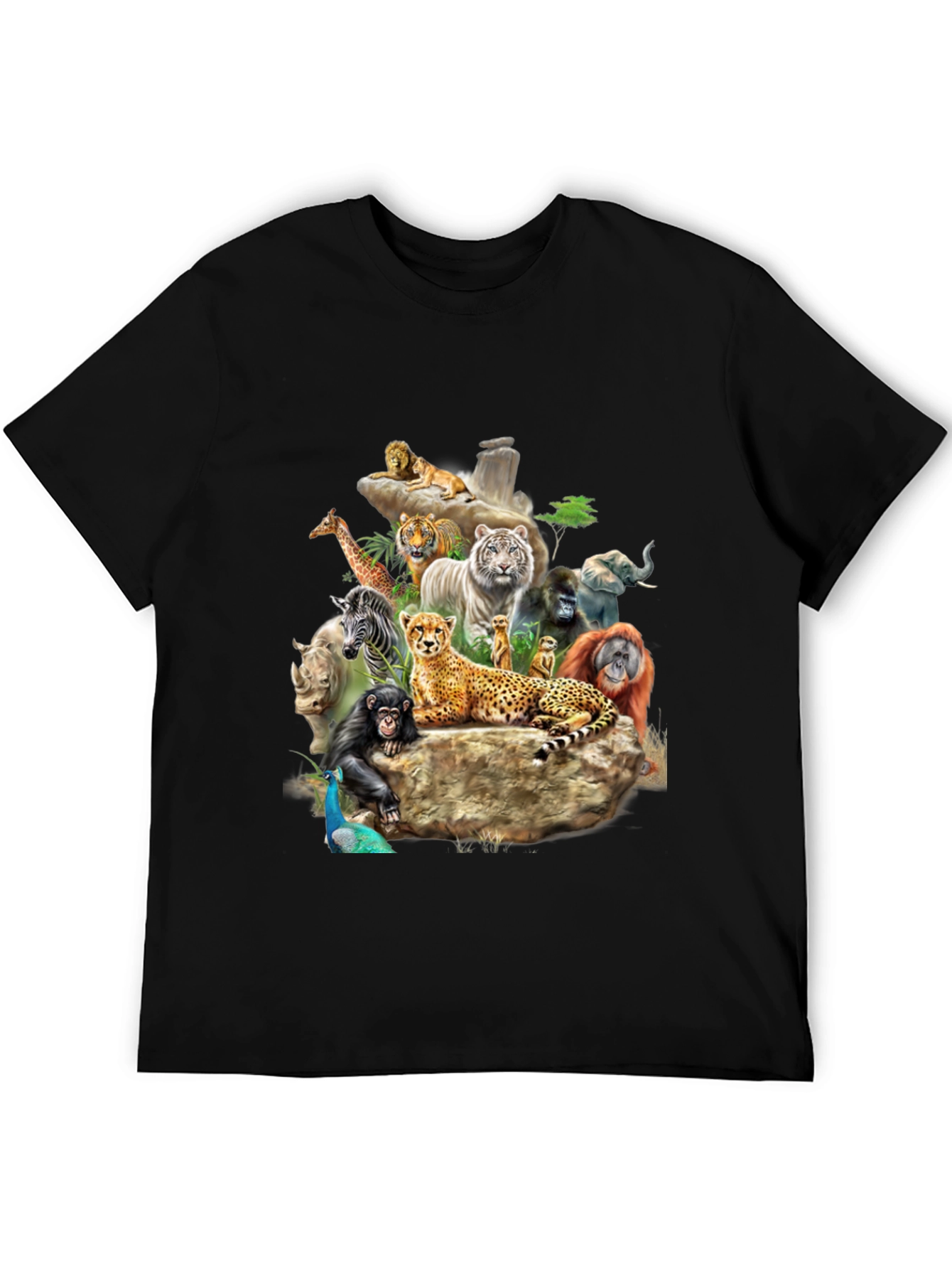 Wildlife Animals Graphic Print T-Shirt
