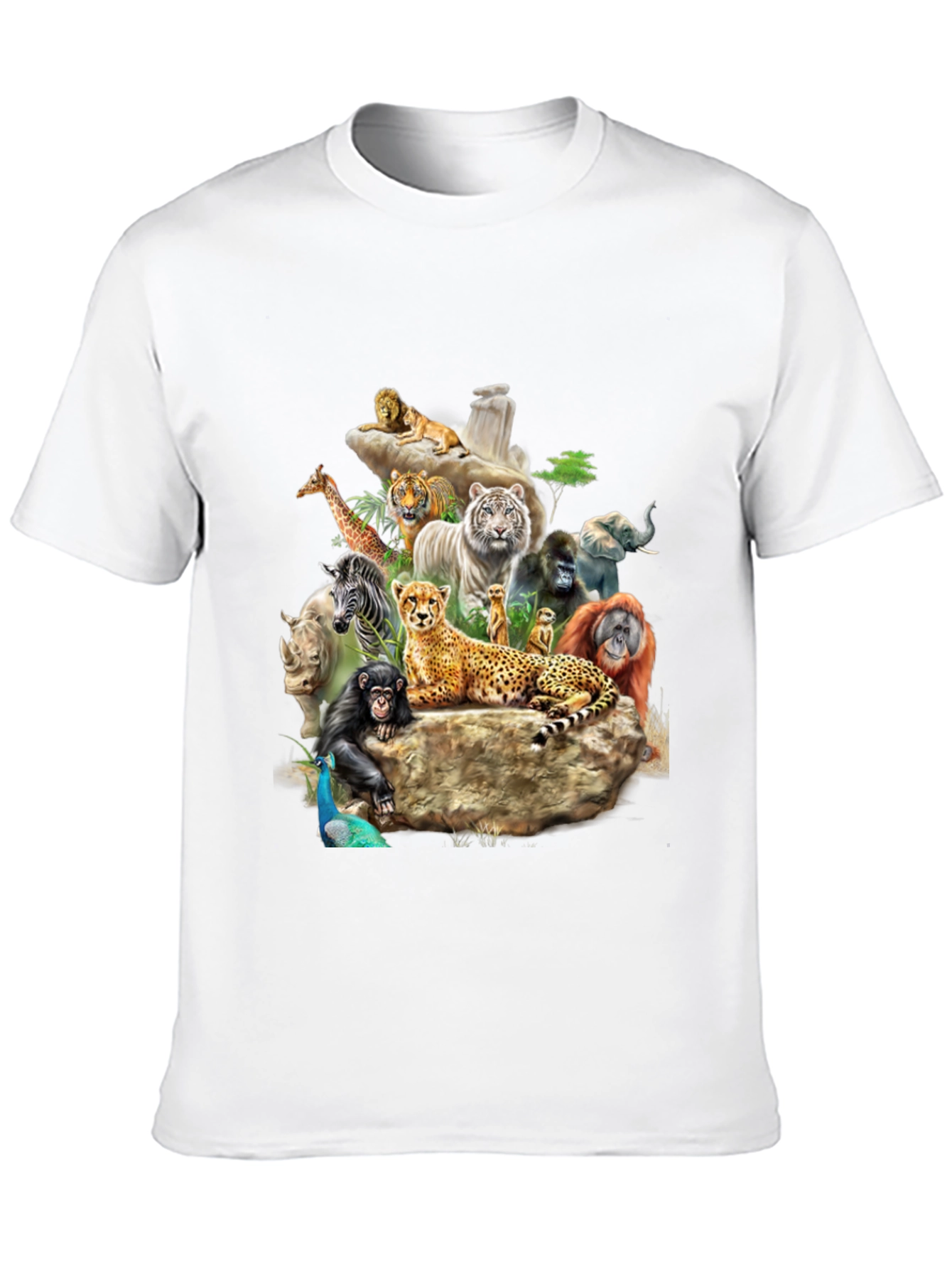 Wildlife Animals Graphic Print T-Shirt