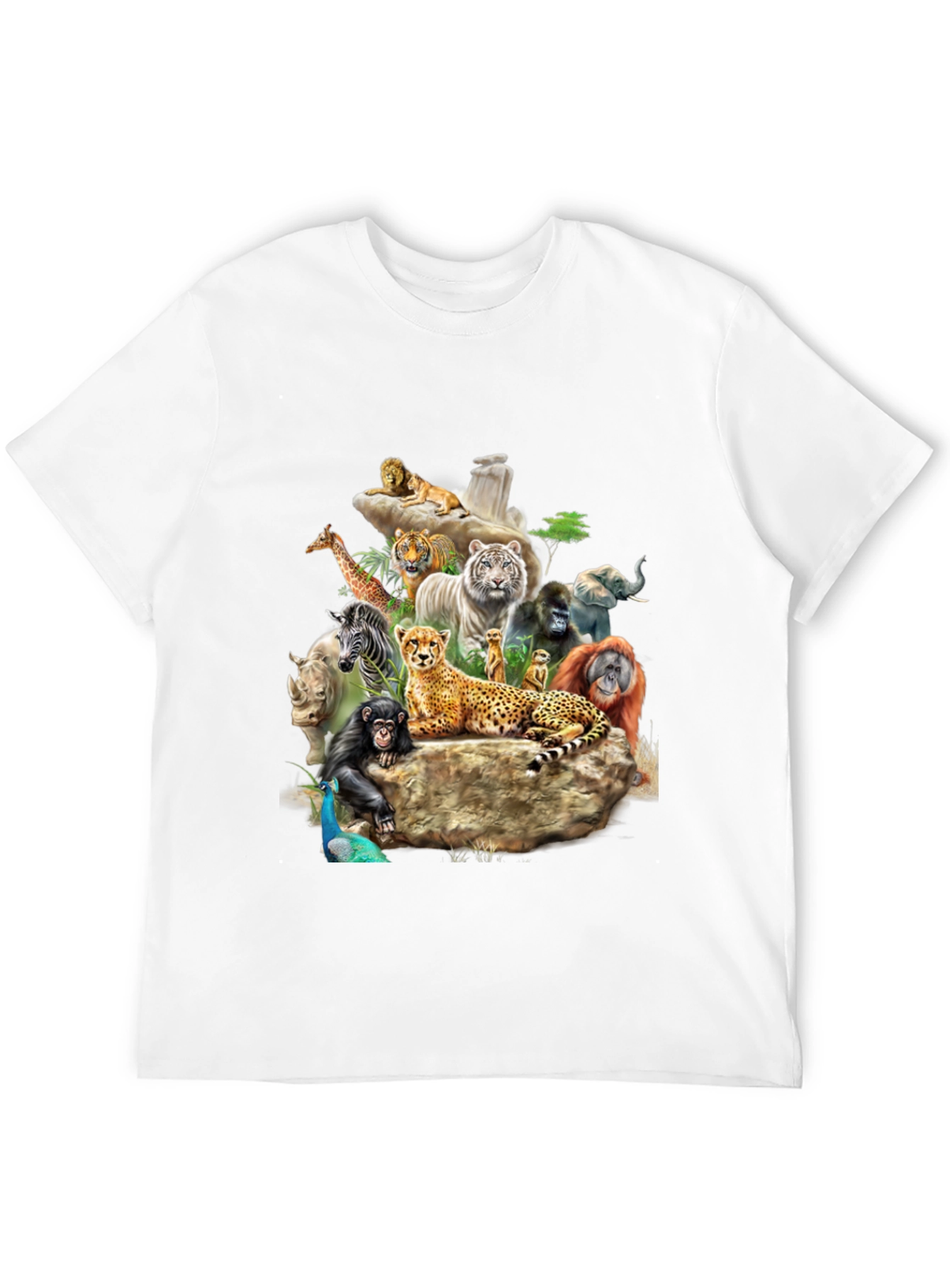 Wildlife Animals Graphic Print T-Shirt