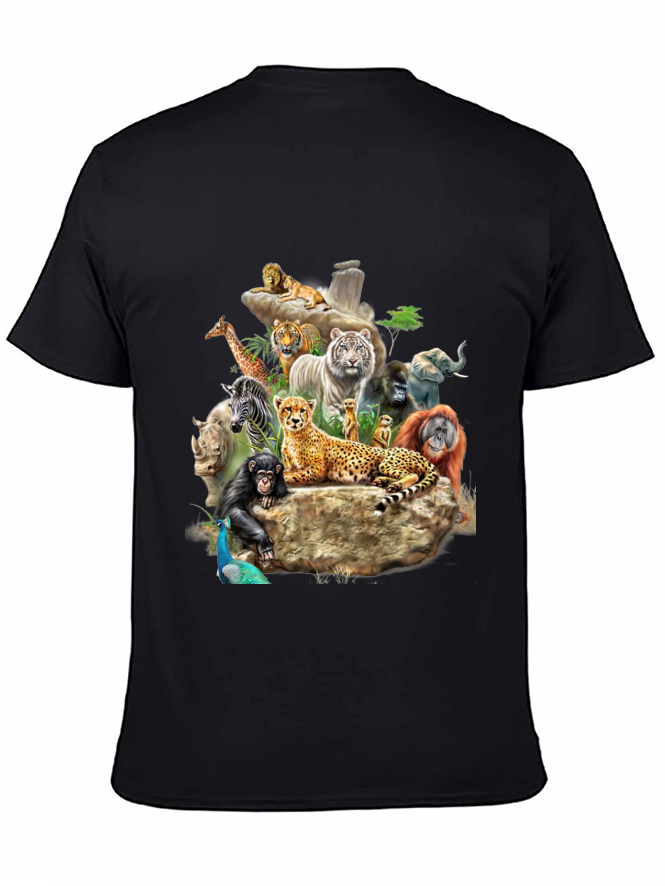 Wildlife Animals Graphic Print T-Shirt