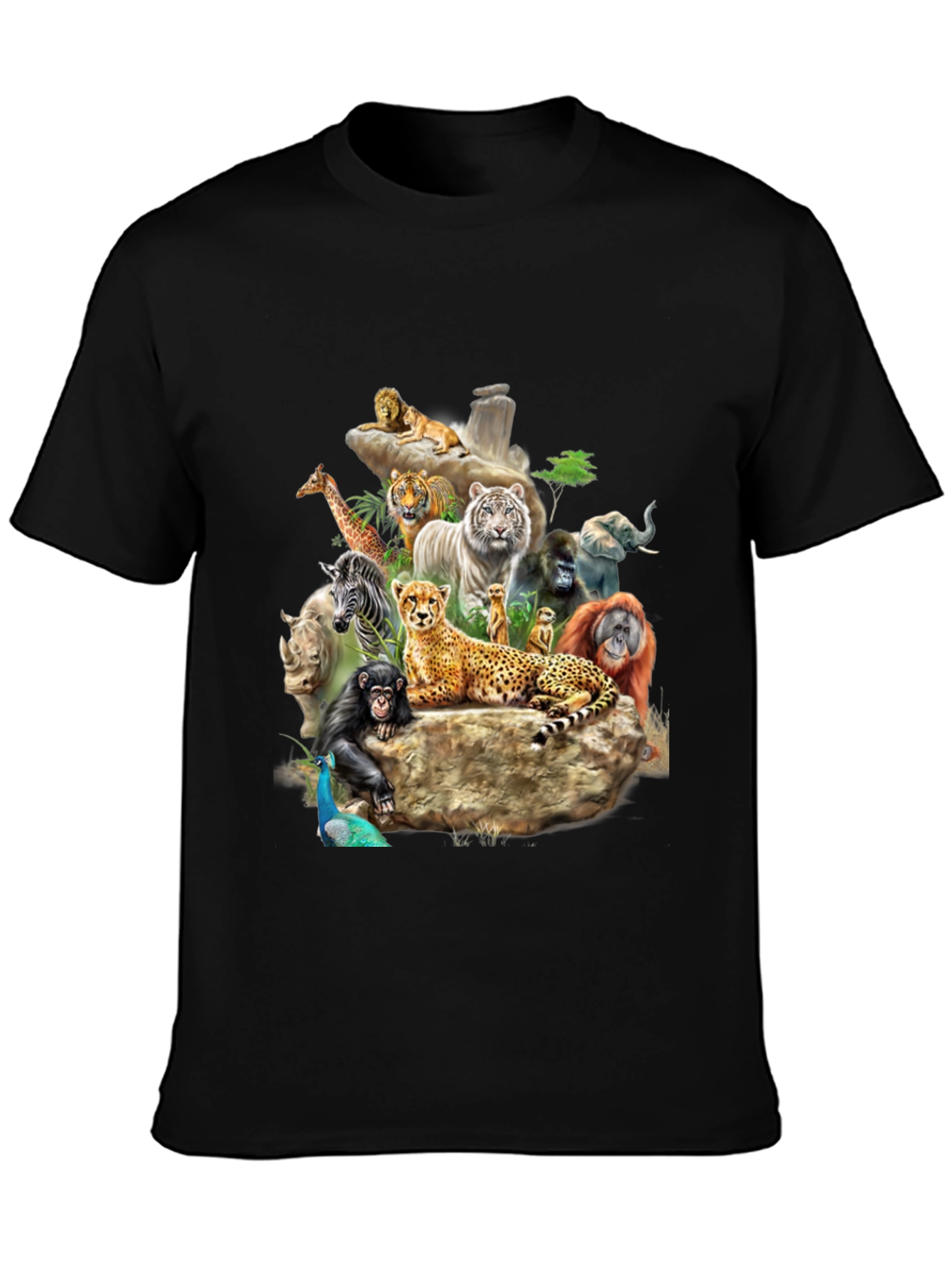 Wildlife Animals Graphic Print T-Shirt