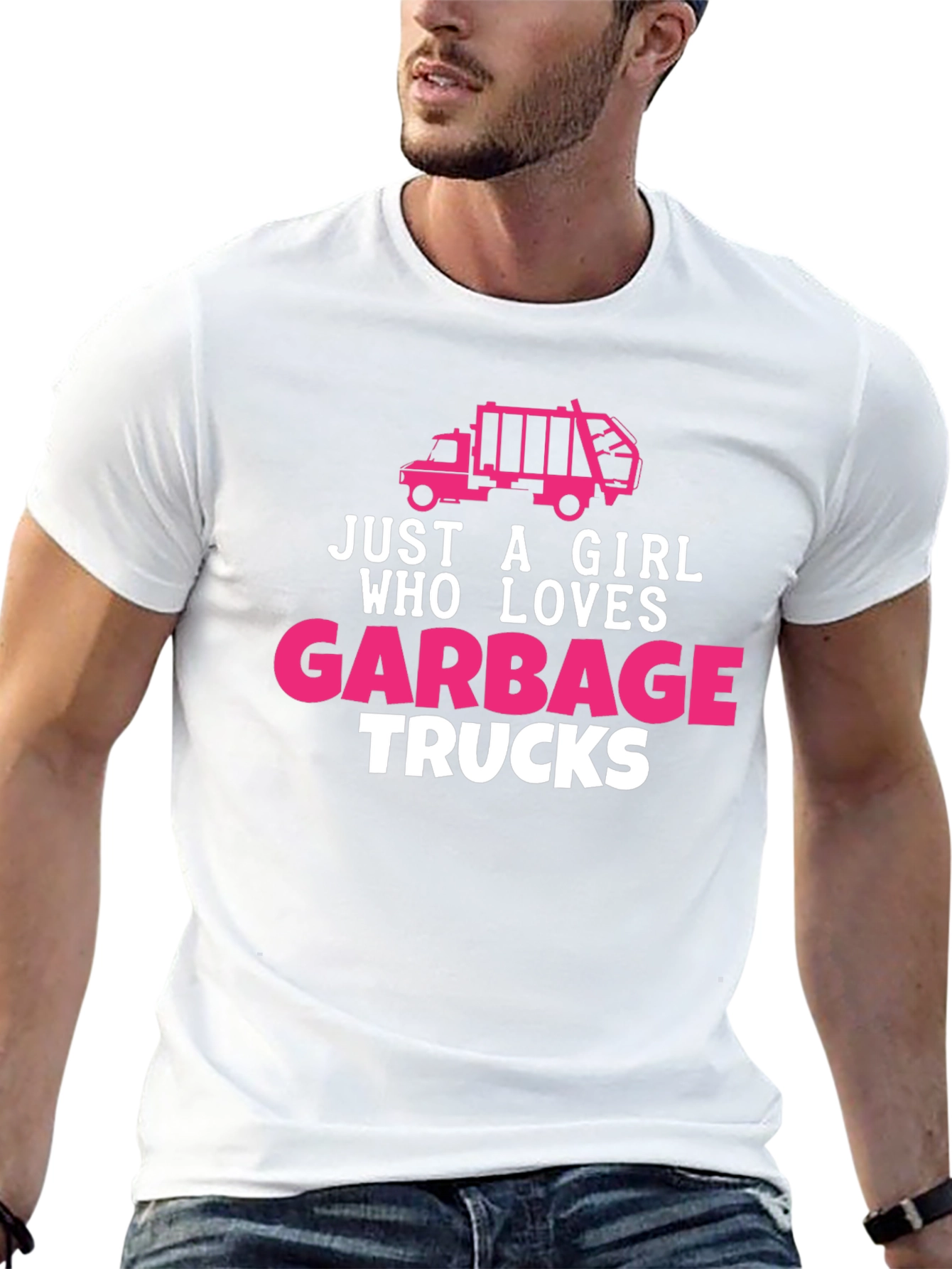 Just A Girl Who Loves Garbage Trucks T-Shirt