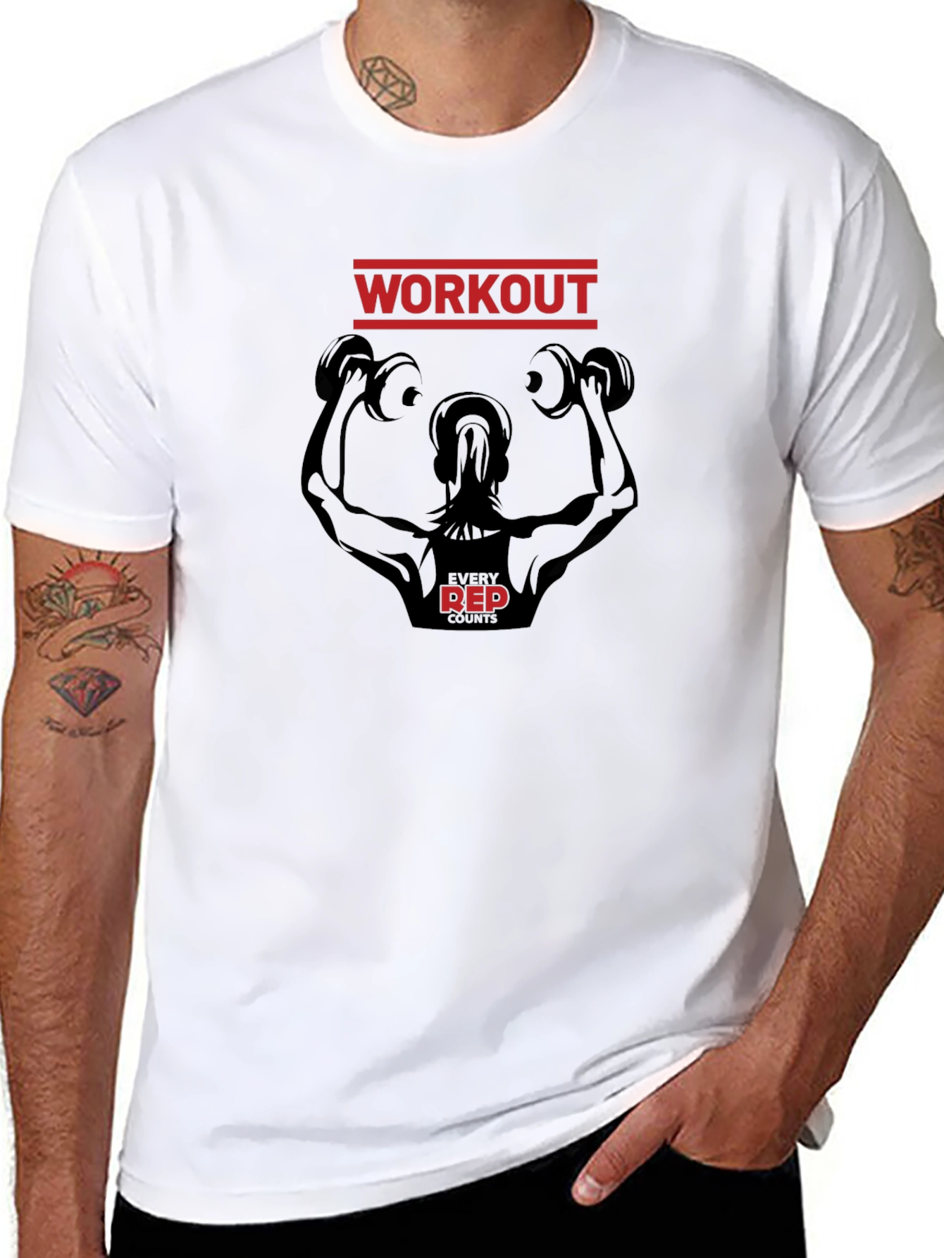 Workout T-Shirt: Every Rep Counts!