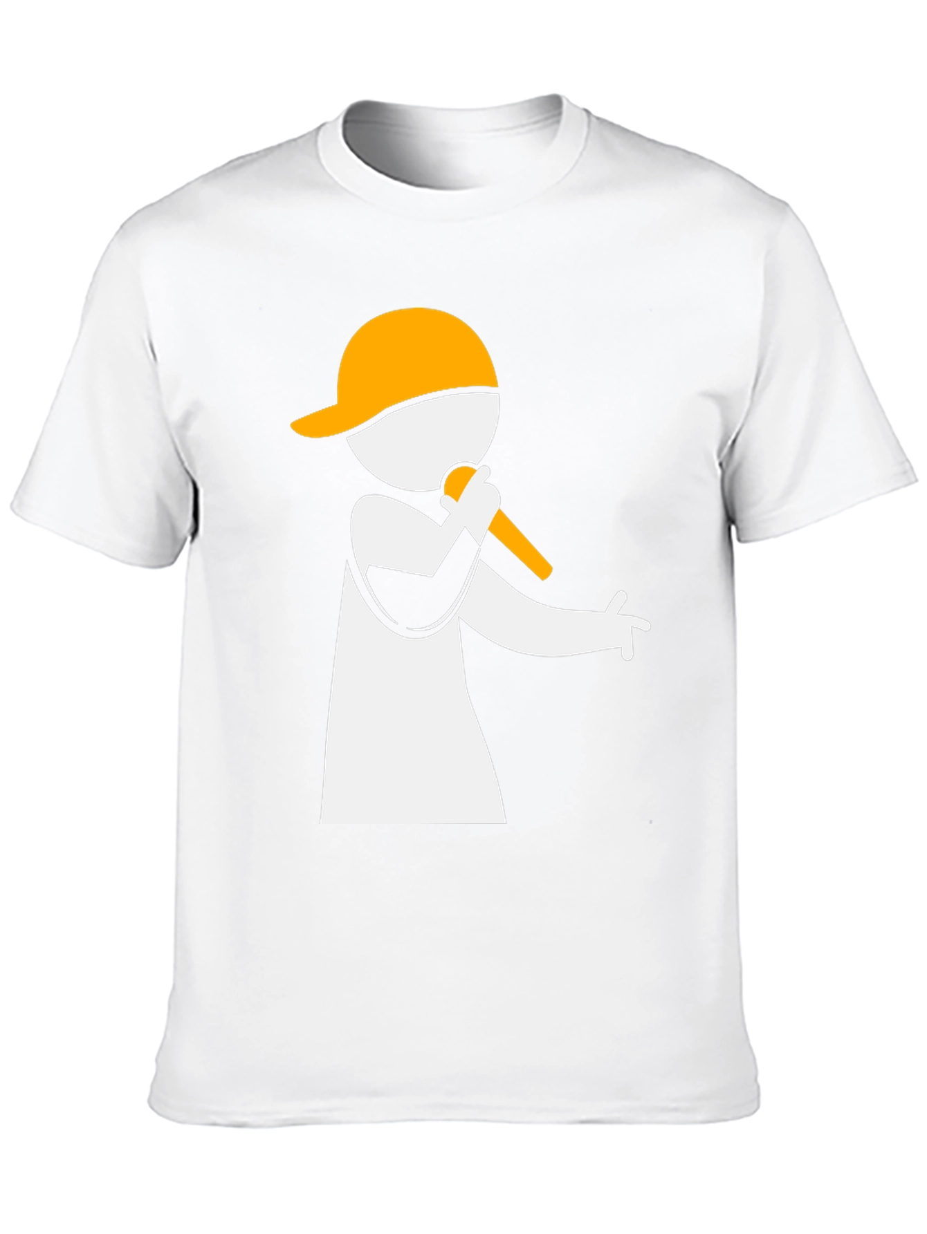 Rapper Graphic Tee - Black Cotton Blend T-Shirt