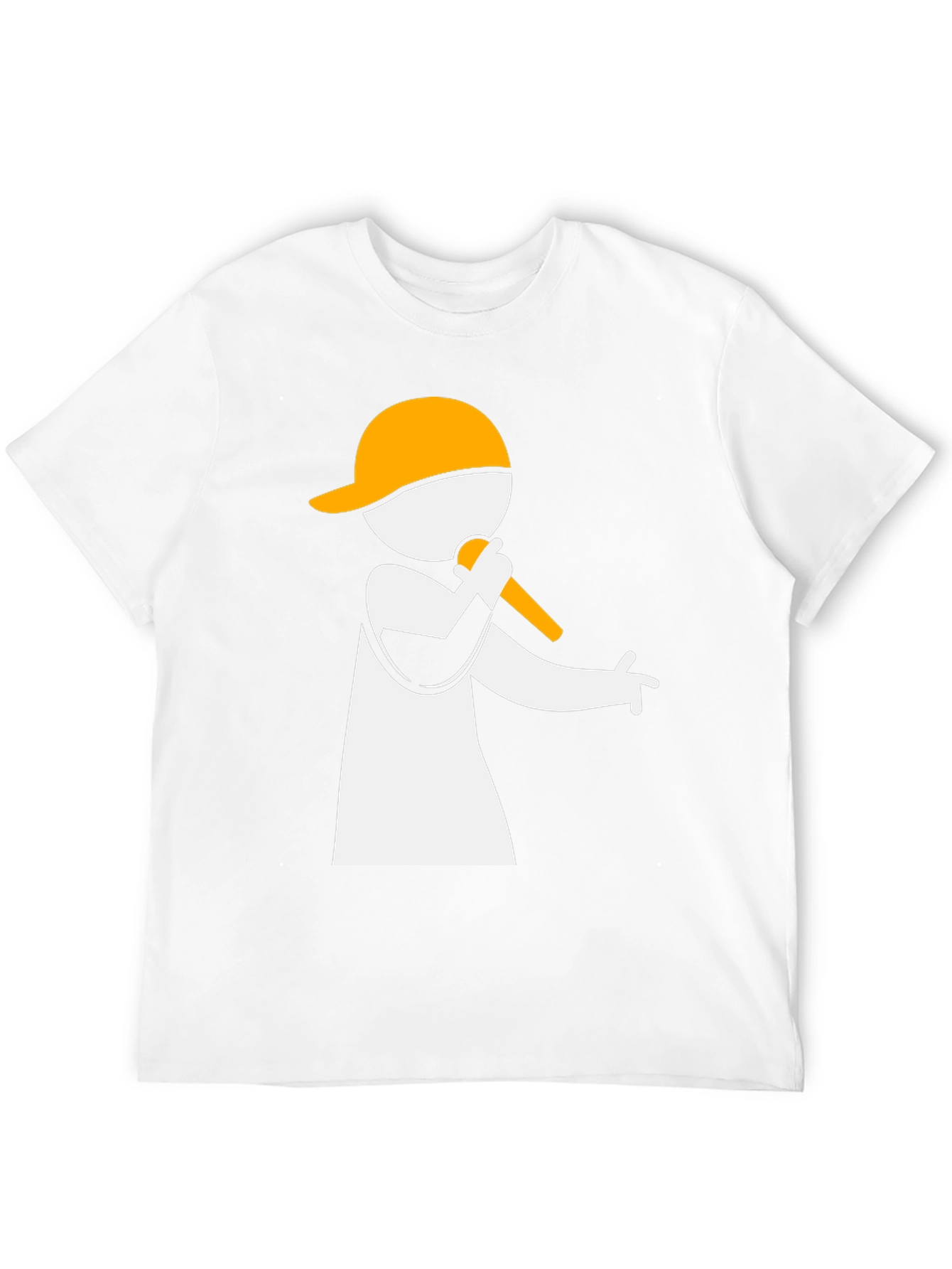 Rapper Graphic Tee - Black Cotton Blend T-Shirt