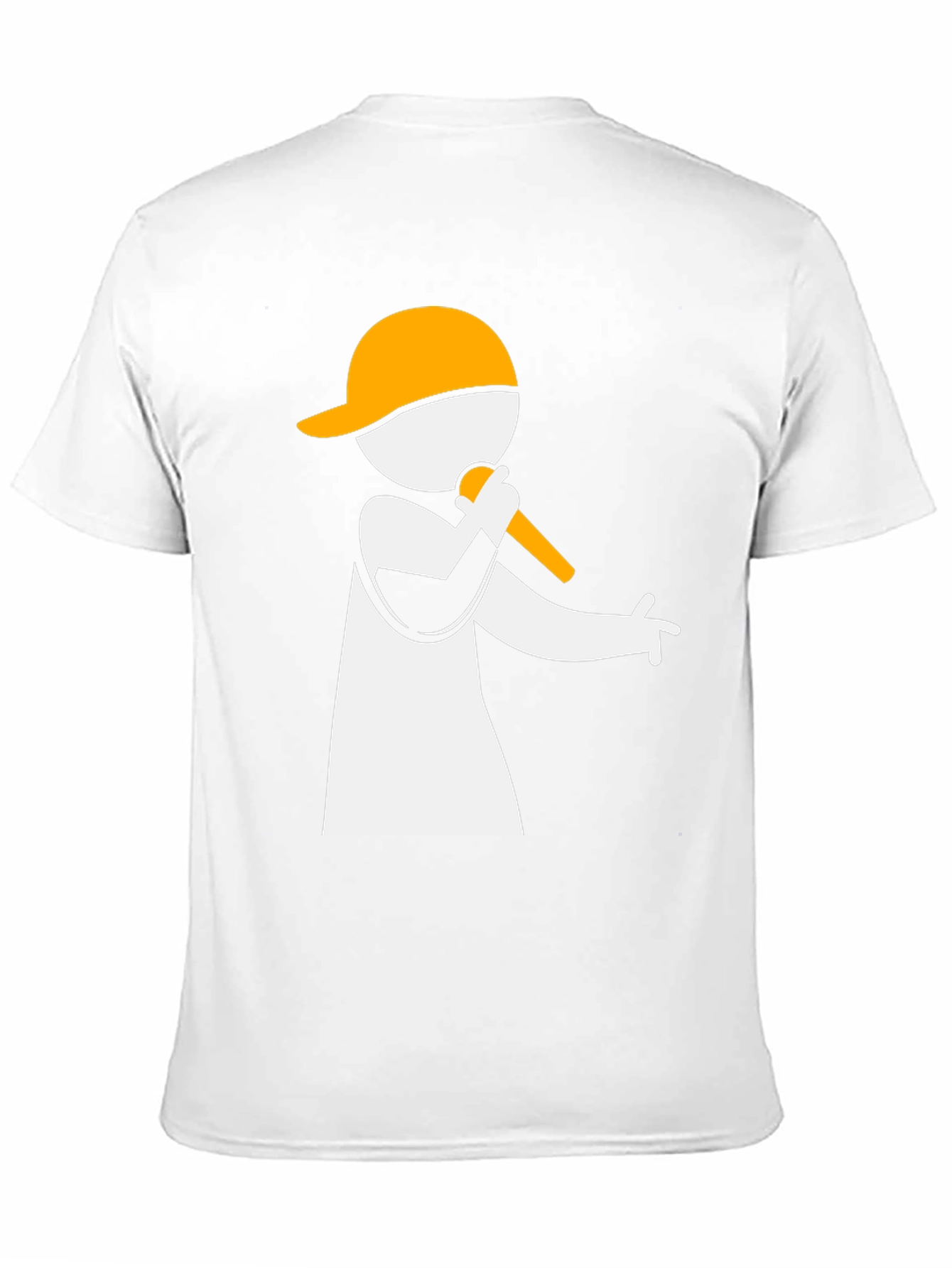 Rapper Graphic Tee - Black Cotton Blend T-Shirt