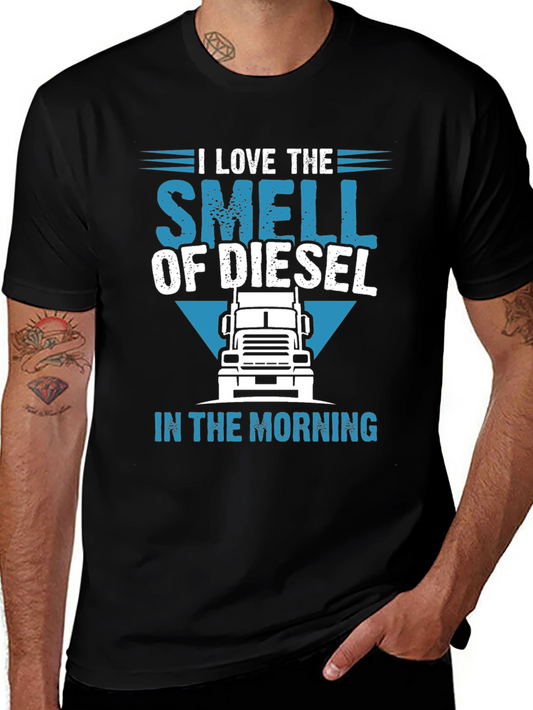 Diesel Smell Trucker T-Shirt - Morning Ride