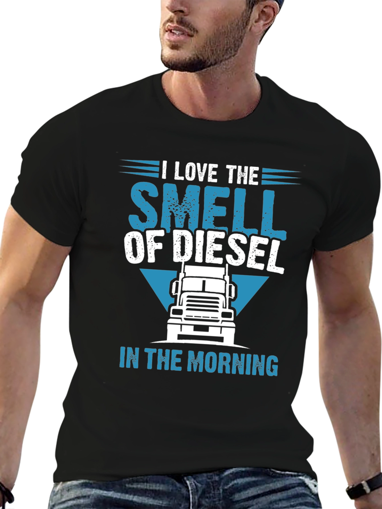 Diesel Smell Trucker T-Shirt - Morning Ride
