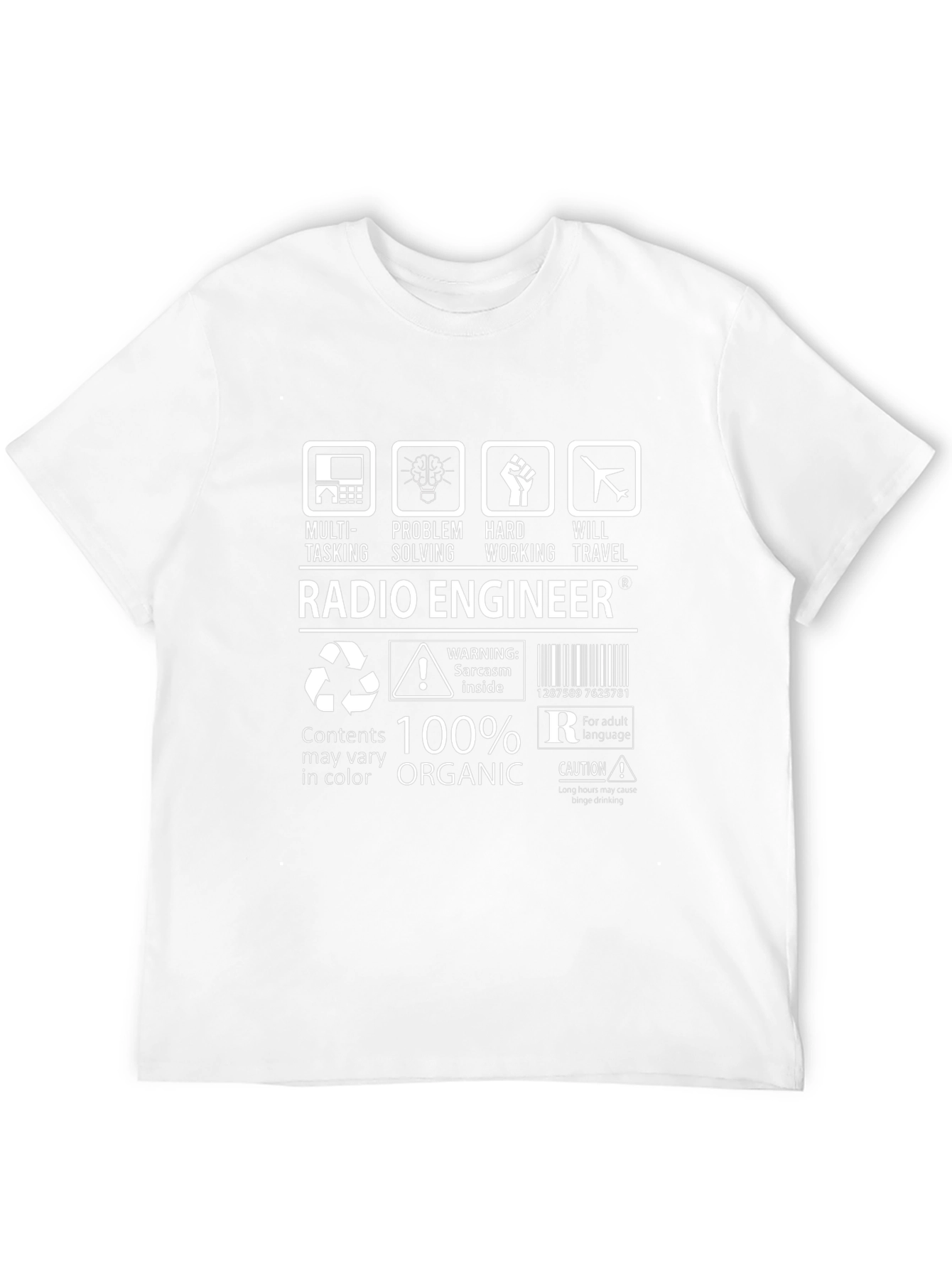 Radio Engineer 100% Organic Graphic T-Shirt