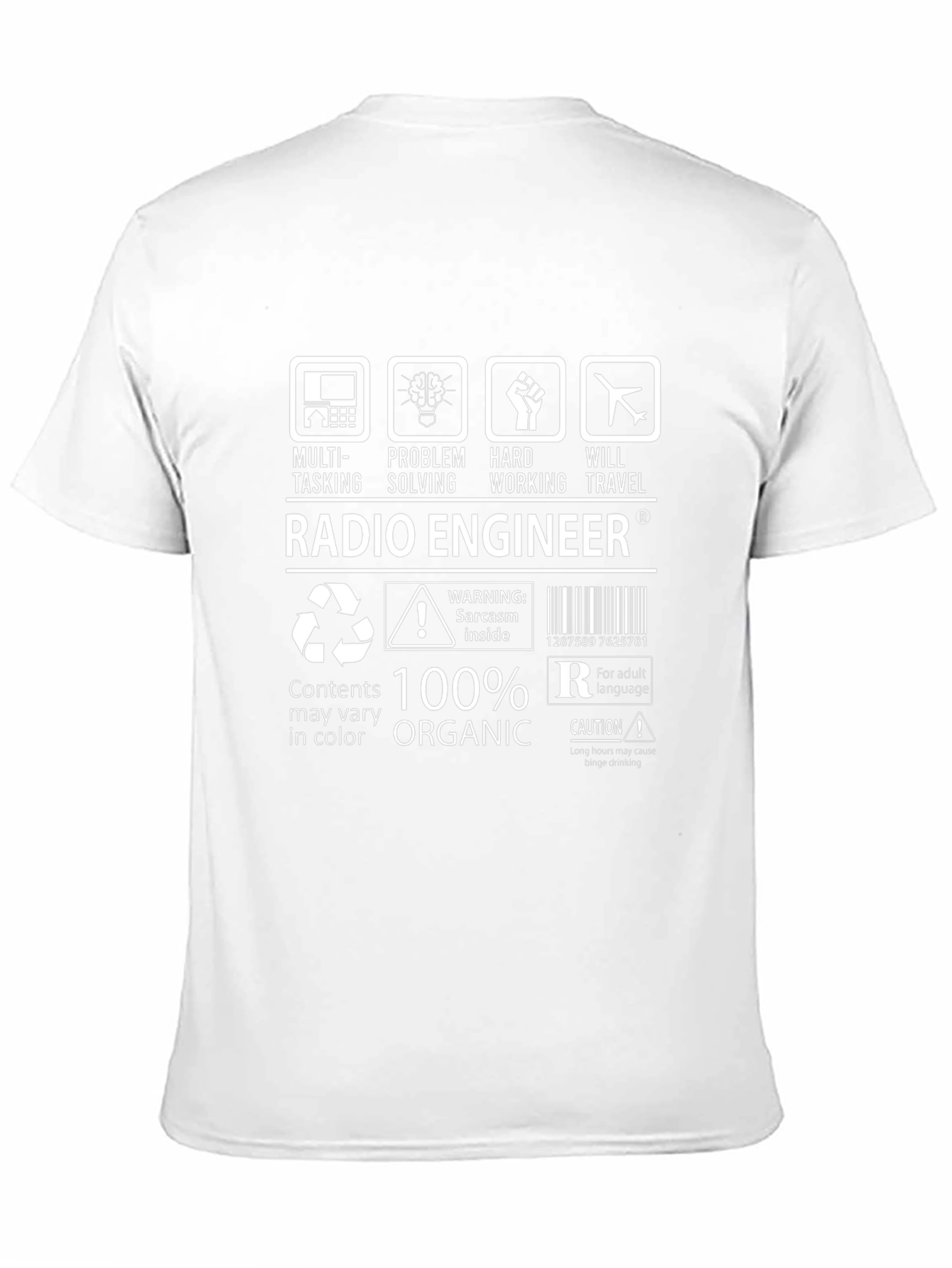 Radio Engineer 100% Organic Graphic T-Shirt
