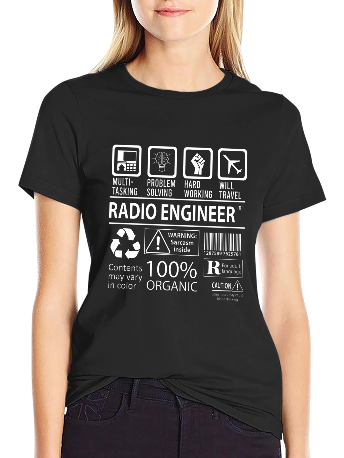 Radio Engineer 100% Organic Graphic T-Shirt