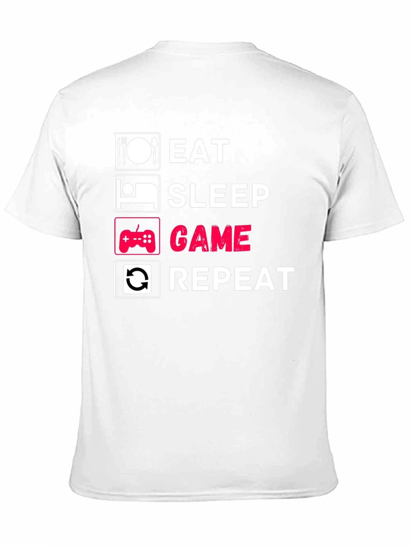 Eat Sleep Game Repeat Graphic Tee