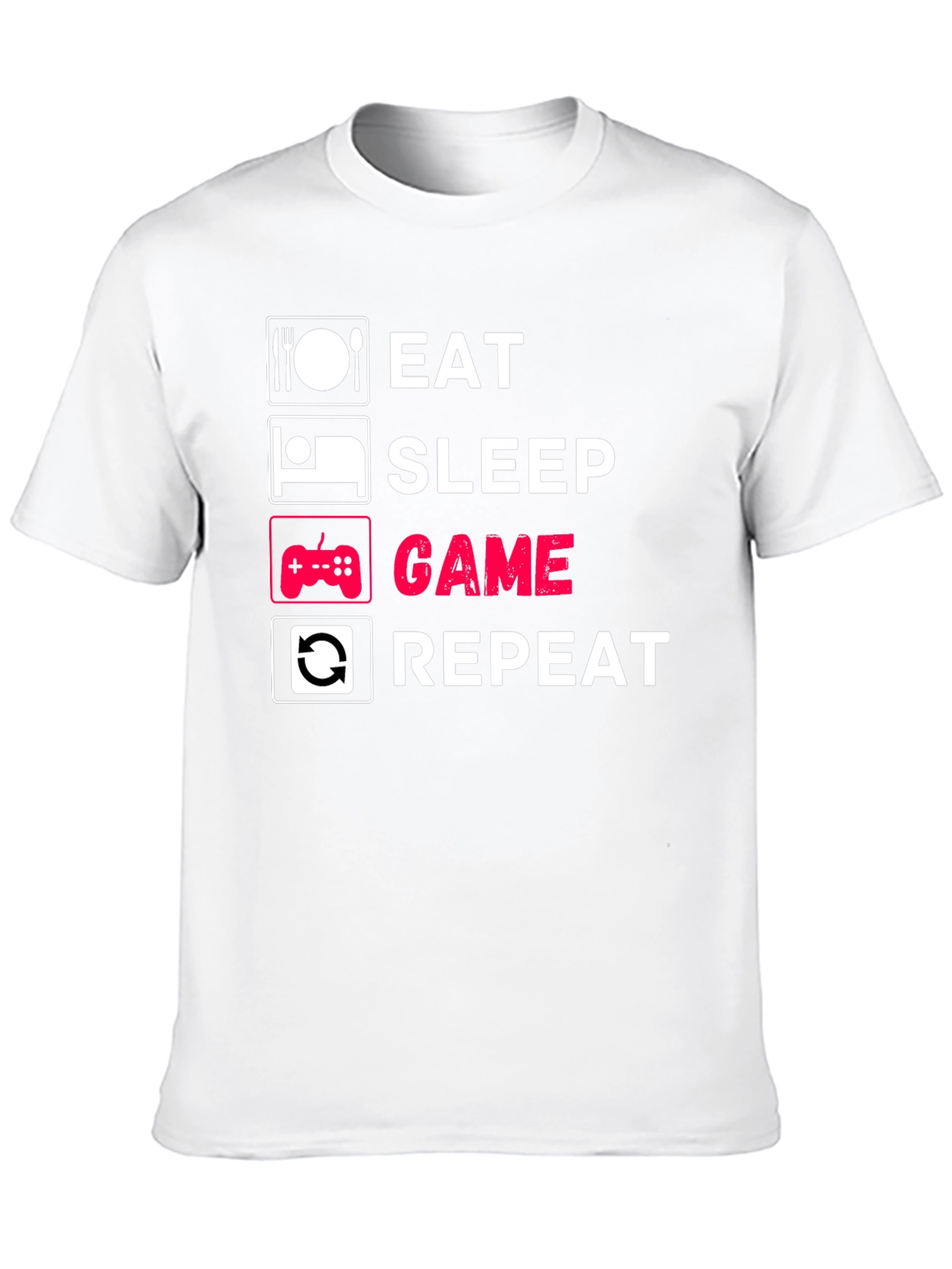 Eat Sleep Game Repeat Graphic Tee